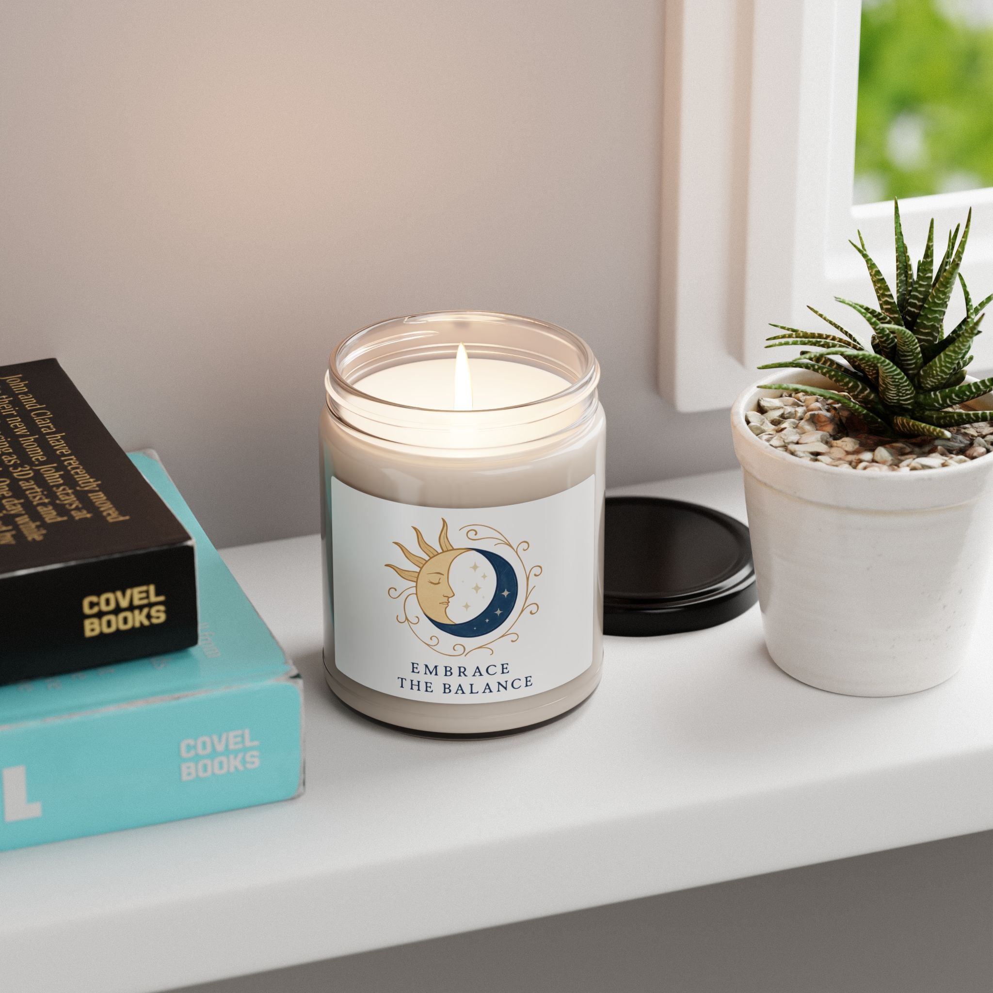 Sun and Moon Emblem Embrace The Balance Candle | 9oz Soy Candle