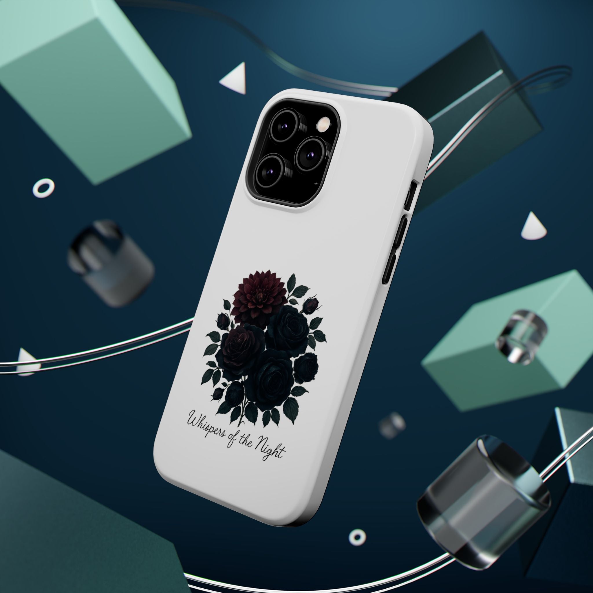 Whispers of the Night floral phone case | Magnetic impact-resistant case
