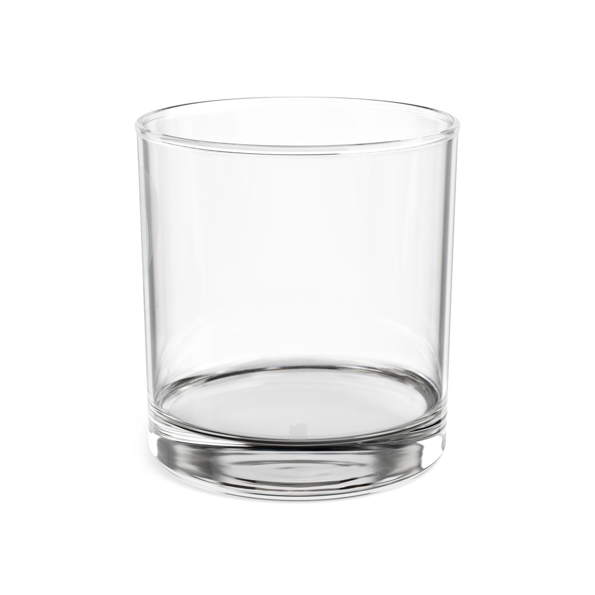 Engraved Whiskey Glass 10.5oz — Personalized Round Monogram Rocks Glass