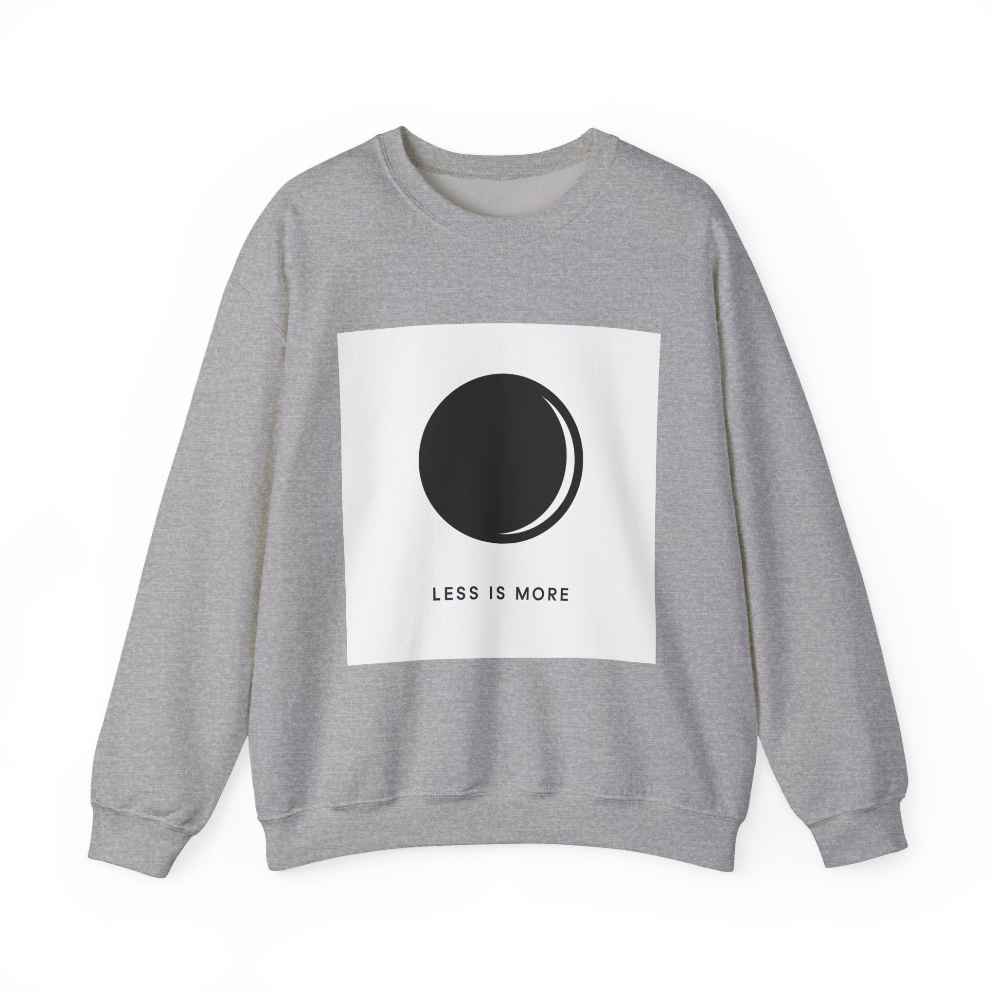 Minimal Moon Graphic sweatshirt | Less Is More Crewneck