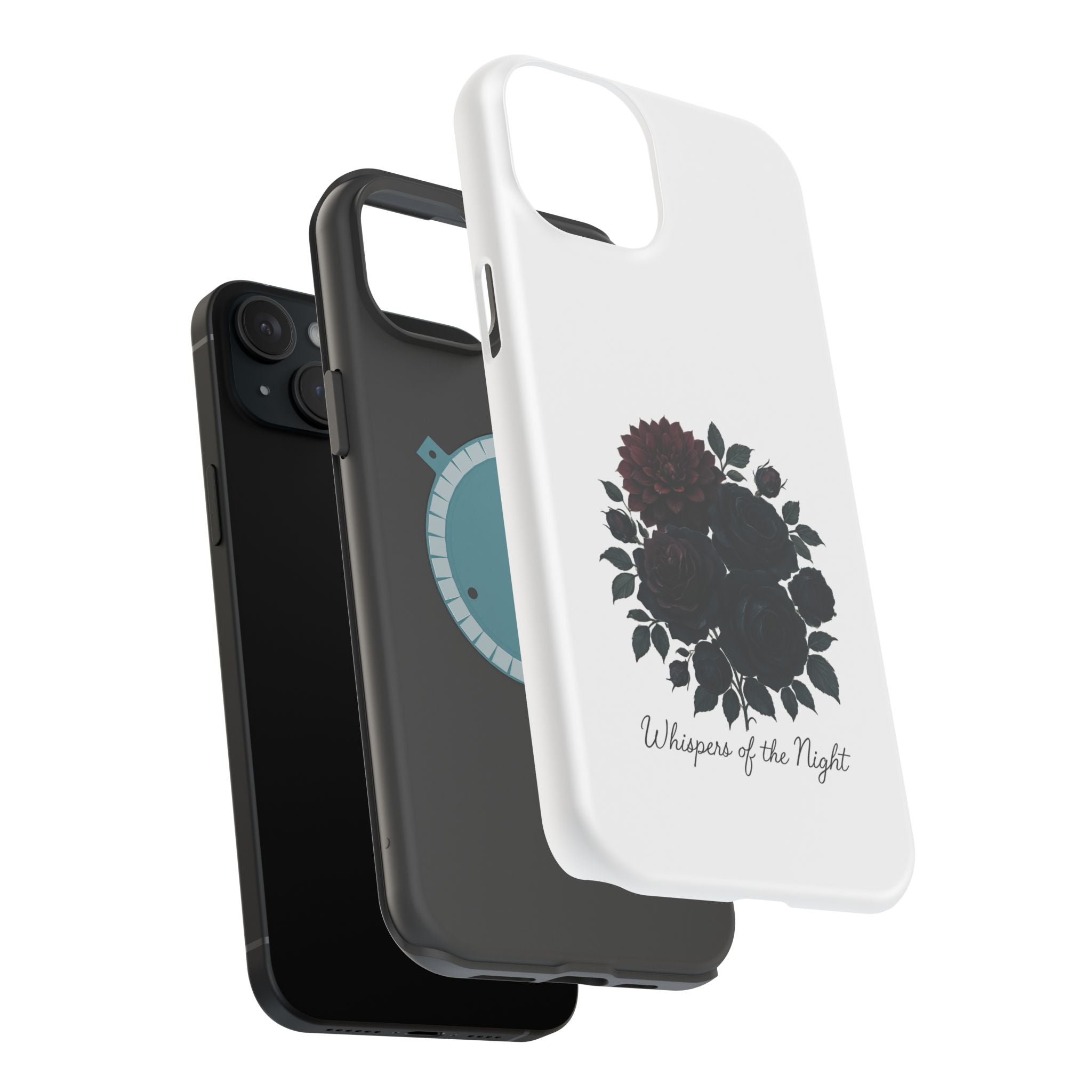 Whispers of the Night floral phone case | Magnetic impact-resistant case