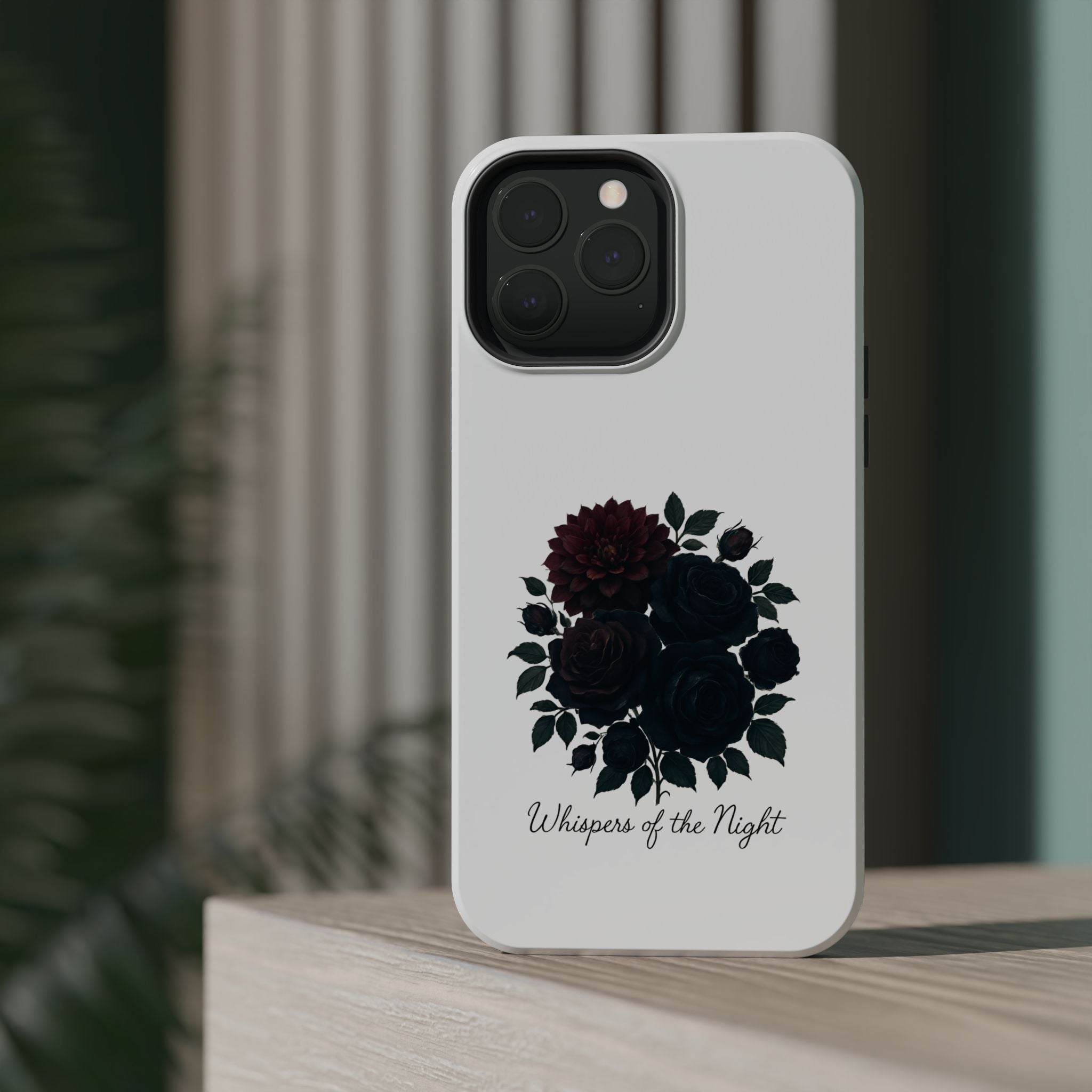 Whispers of the Night floral phone case | Magnetic impact-resistant case