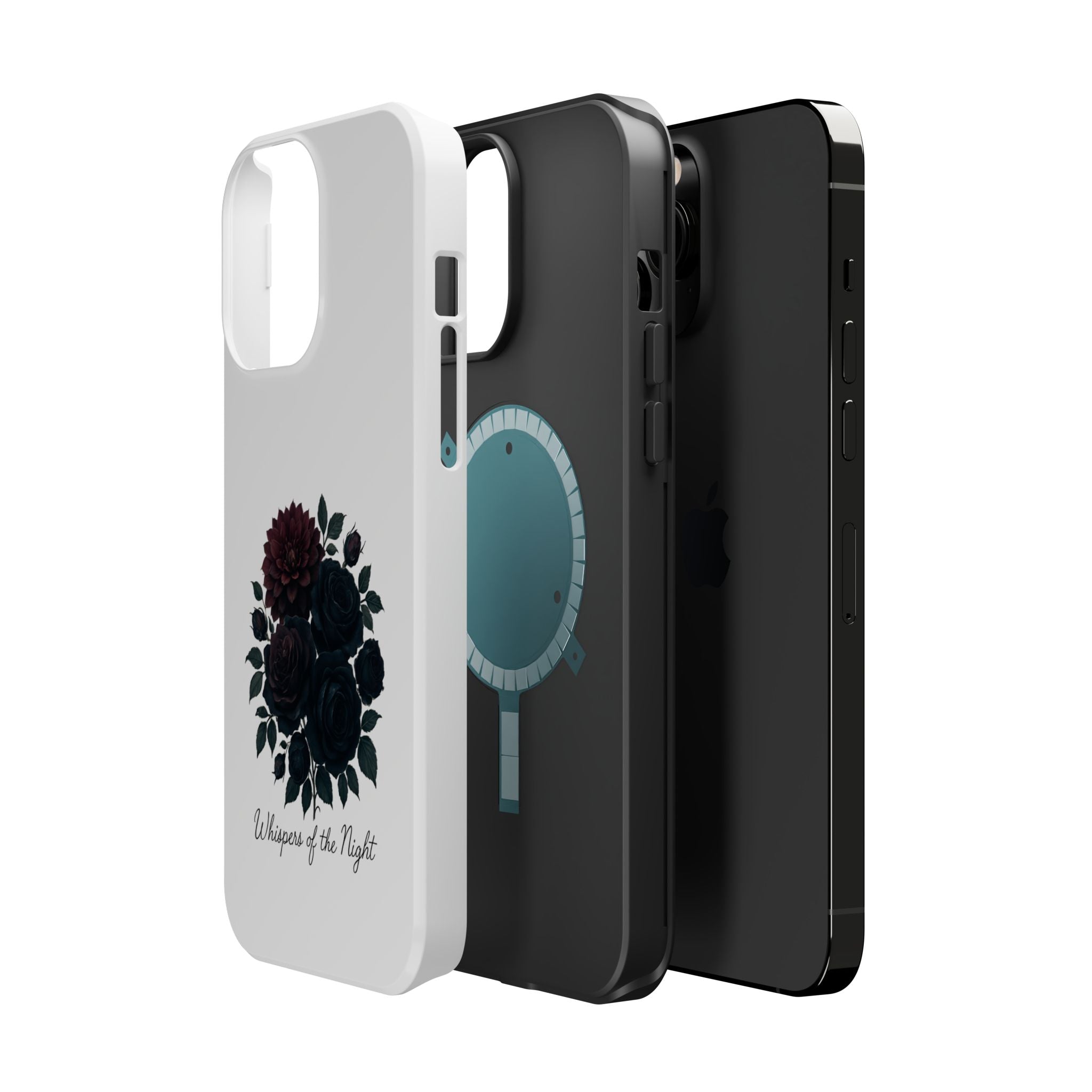 Whispers of the Night floral phone case | Magnetic impact-resistant case