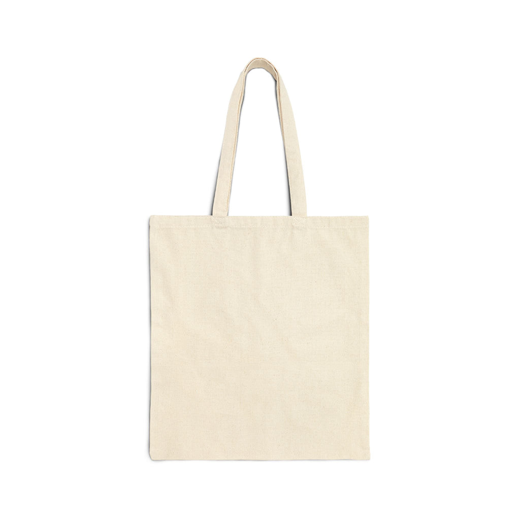 Canvas Tote Bag — 'He Wages of the Night' Floral Silhouette Eco Shopper