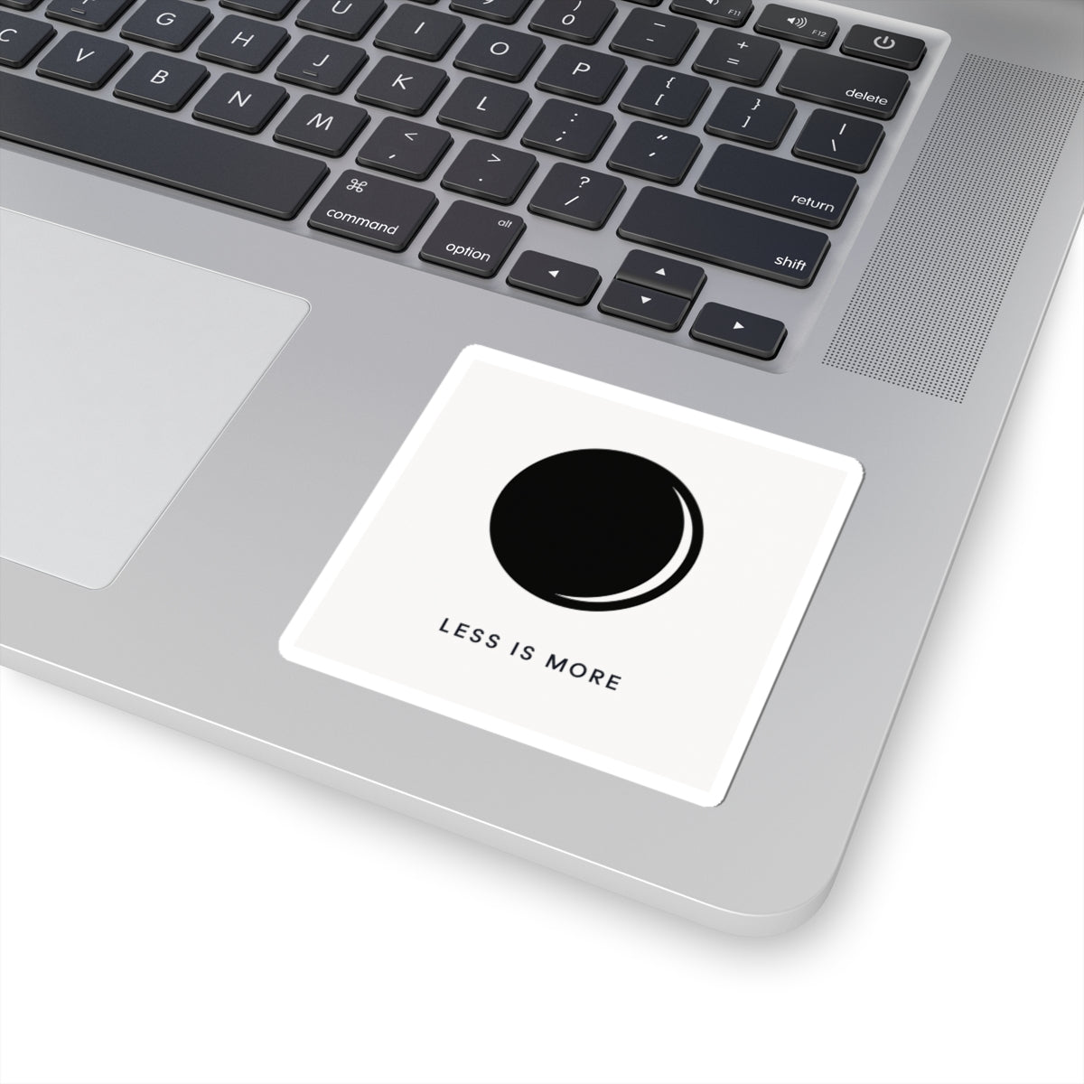 Minimal Moon Illustration Sticker | 'Less Is More' kiss-cut vinyl