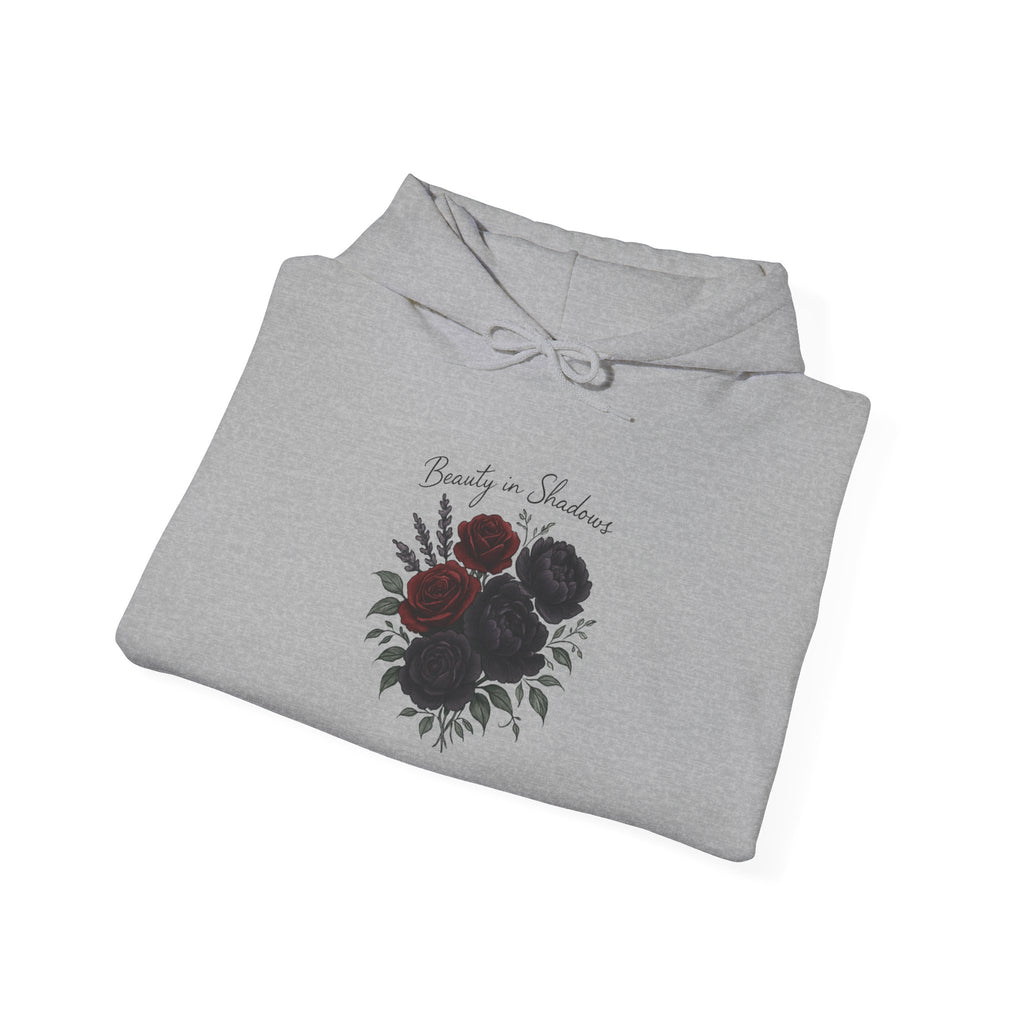 Floral Moon Hoodie — 'Beauty in Darkness' Graphic Pullover