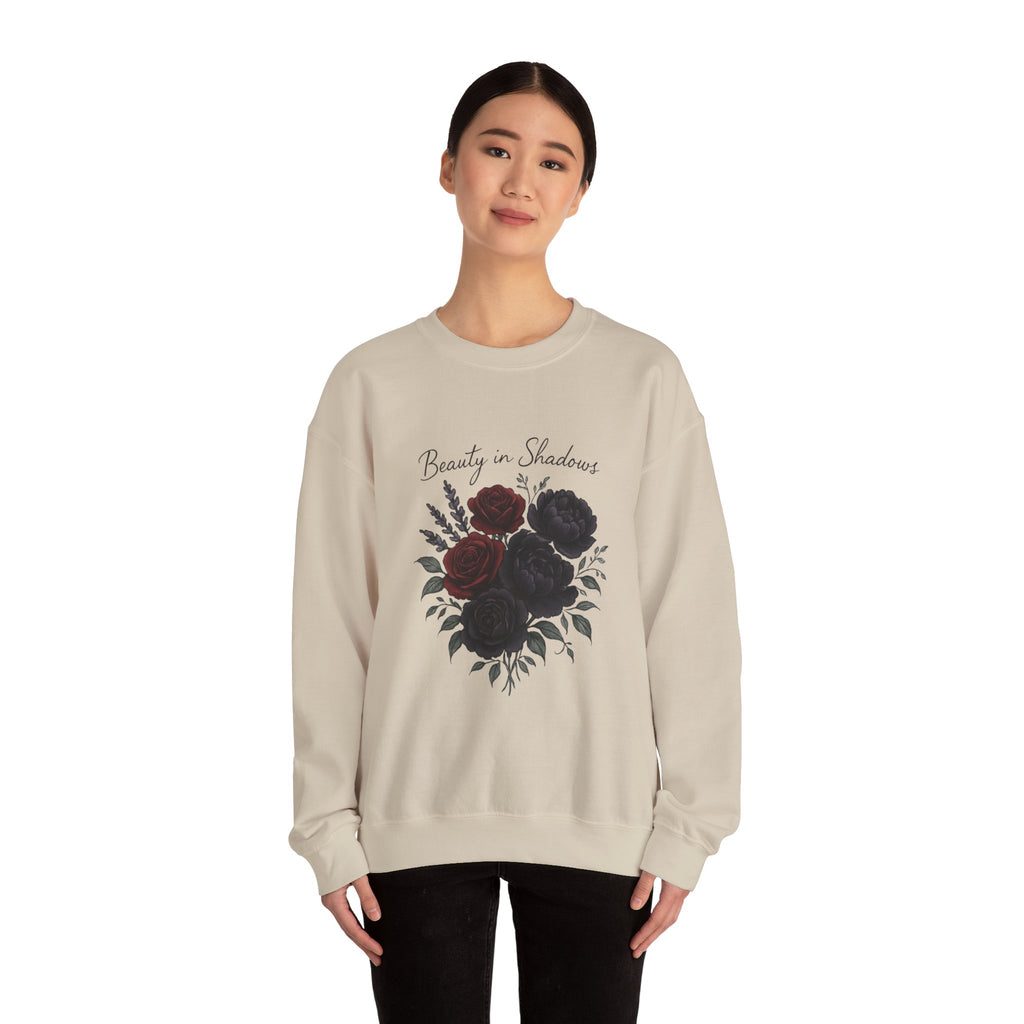 Floral 'Beauty in Shadows' Crewneck Sweatshirt