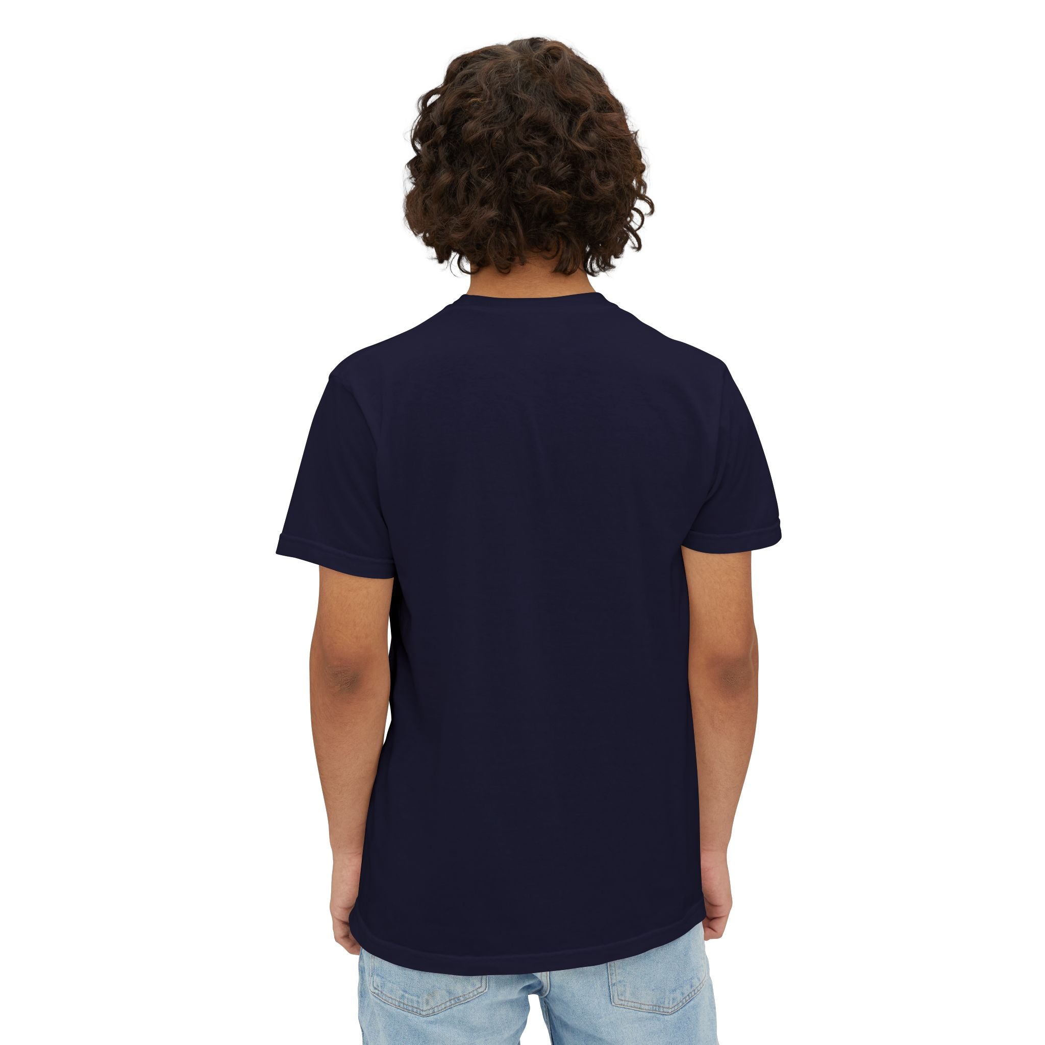Pocket T-Shirt — Minimal Cat Silhouette Chest Pocket Tee