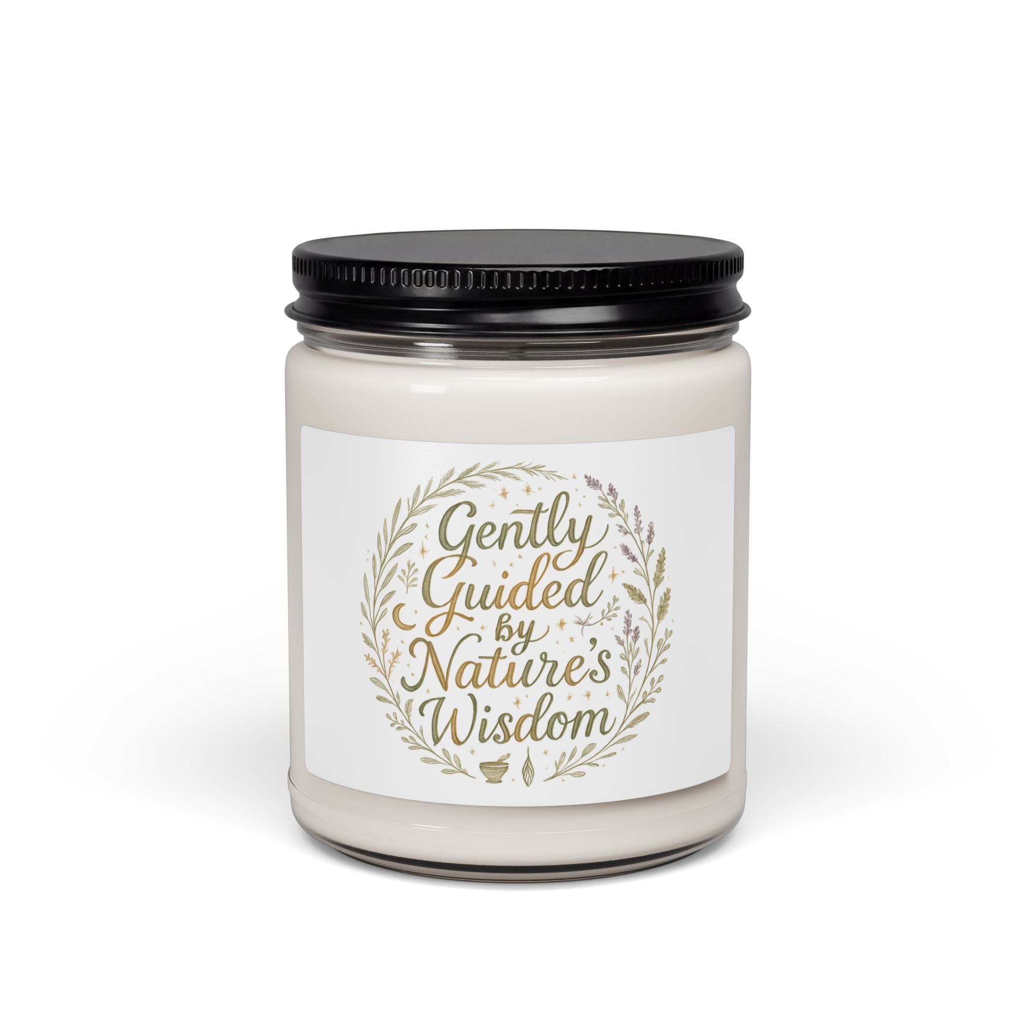 Soy Candle — "Gently Guided by Nature's Wisdom" Scented 9oz