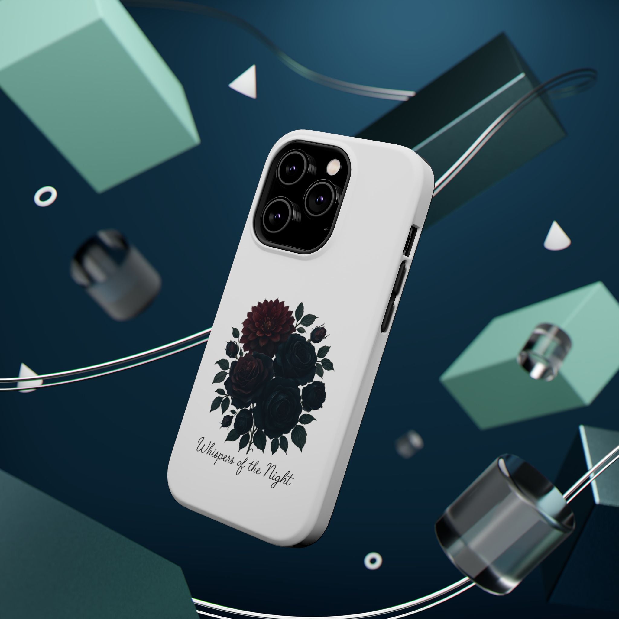 Whispers of the Night floral phone case | Magnetic impact-resistant case