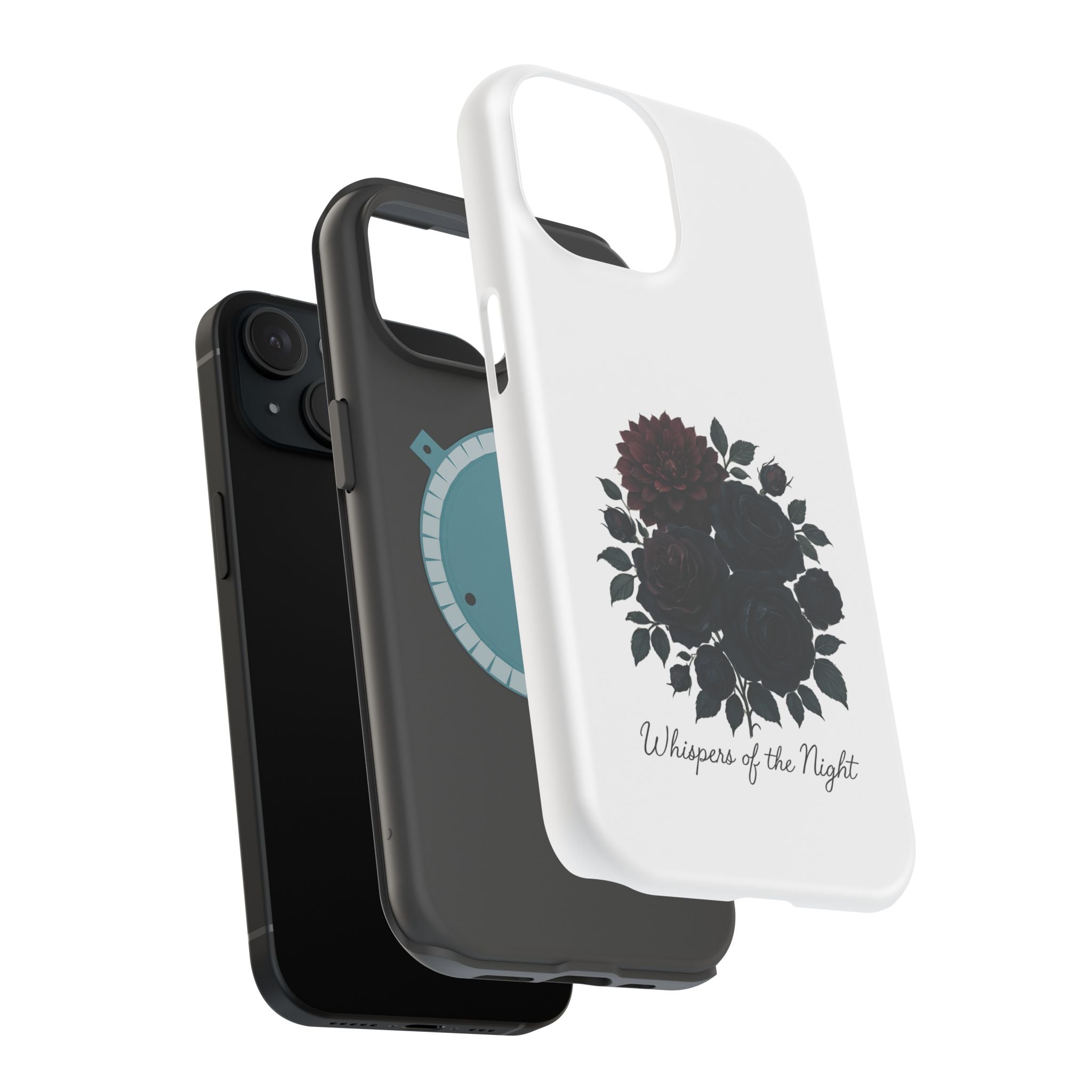 Whispers of the Night floral phone case | Magnetic impact-resistant case