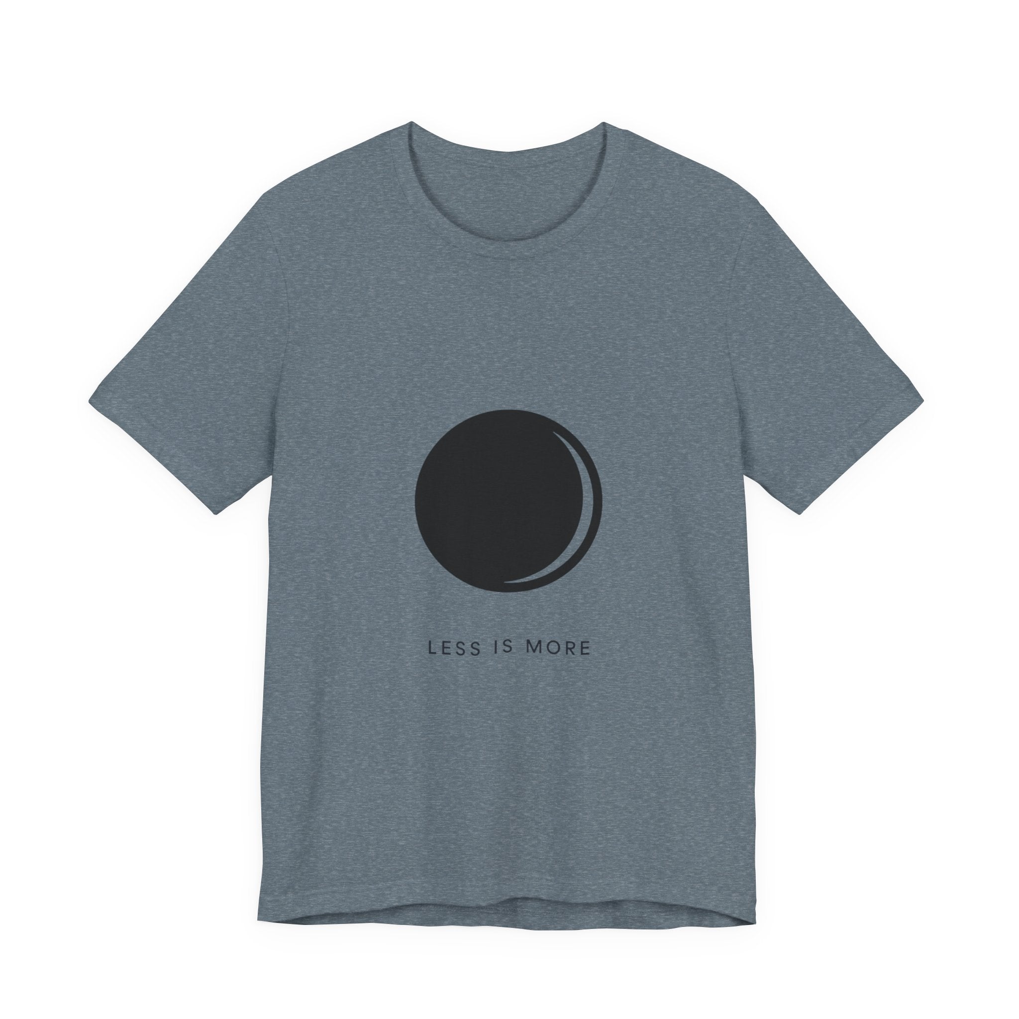 Minimal Moon Graphic Less Is More Tee | Minimalist Astronomy Shirt