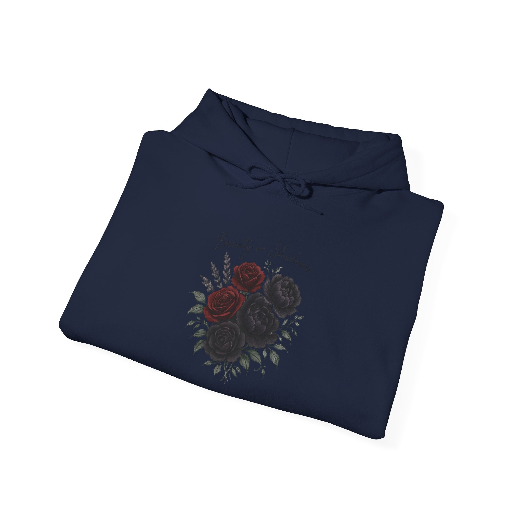 Floral Moon Hoodie — 'Beauty in Darkness' Graphic Pullover