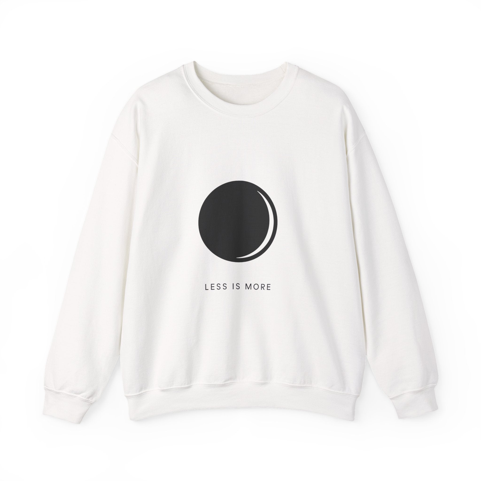 Minimalist 'Less Is More' Crewneck Sweatshirt
