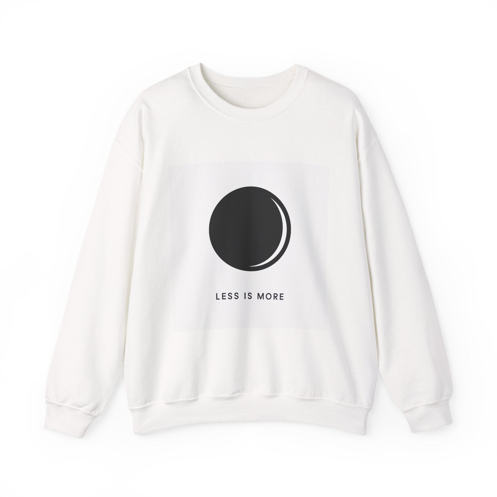Minimal Moon Graphic sweatshirt | Less Is More Crewneck