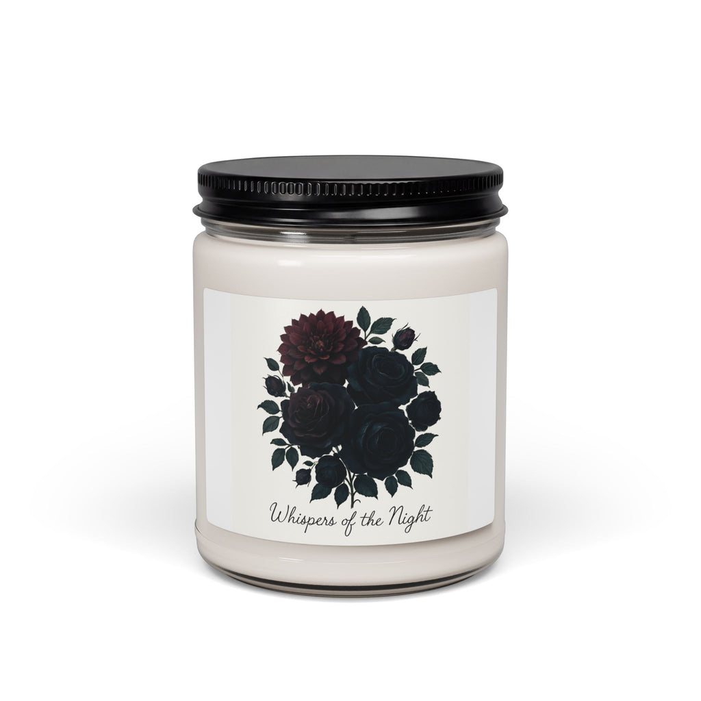 Soy Candle — "Whispers of the Night" Floral Scented Candle, 9oz