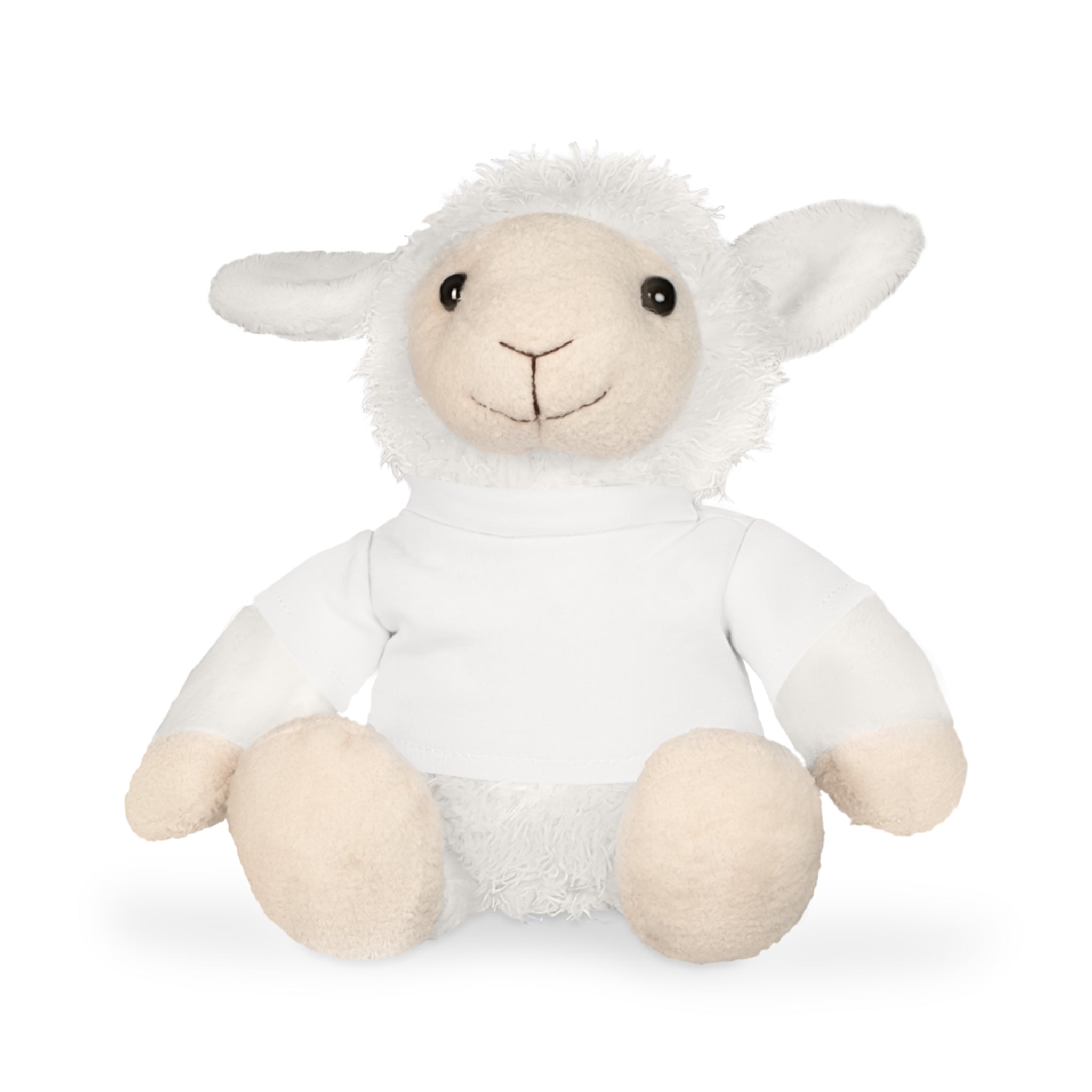 Classic Brown Bear Plush Toy with White T-Shirt | Customizable Shirt