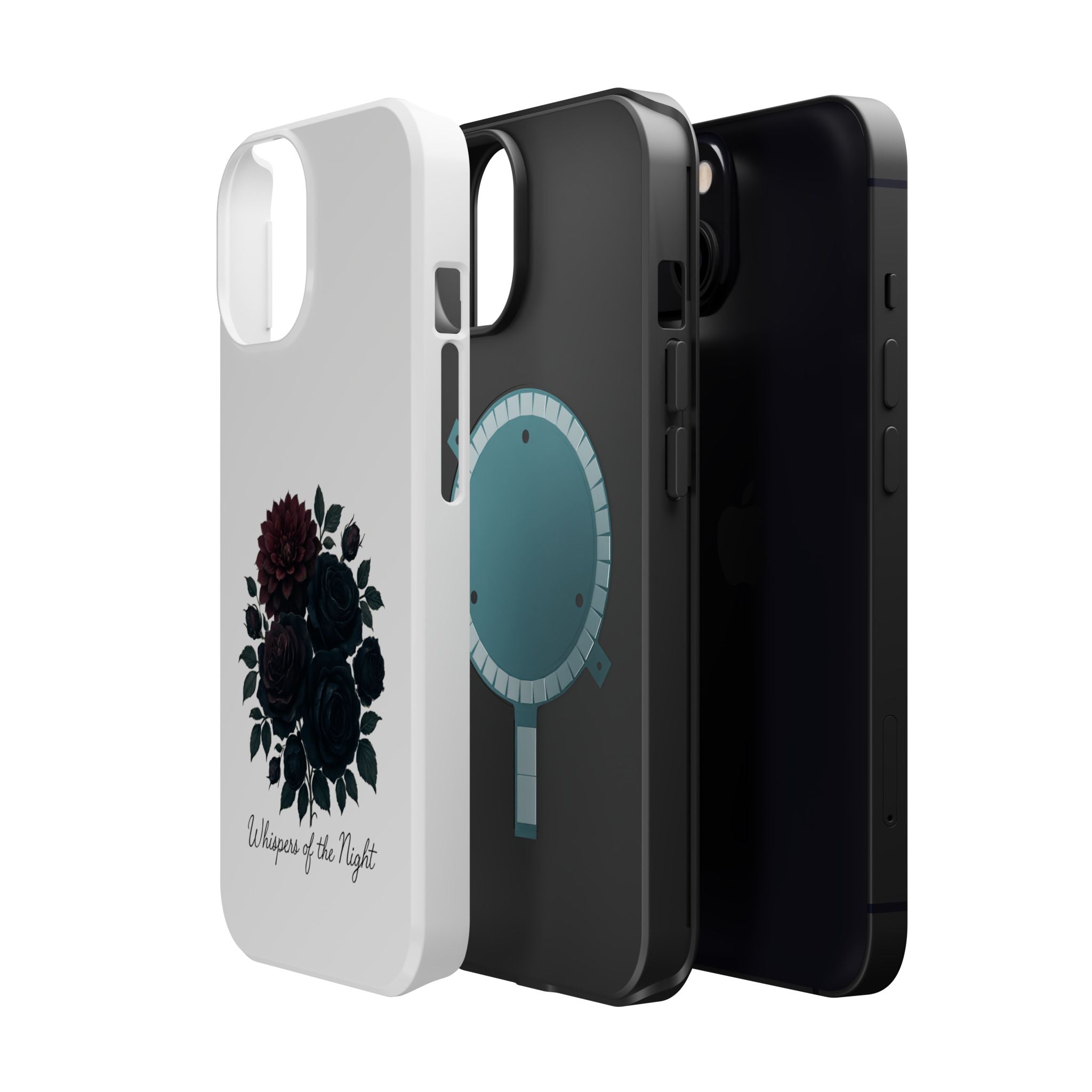 Whispers of the Night floral phone case | Magnetic impact-resistant case