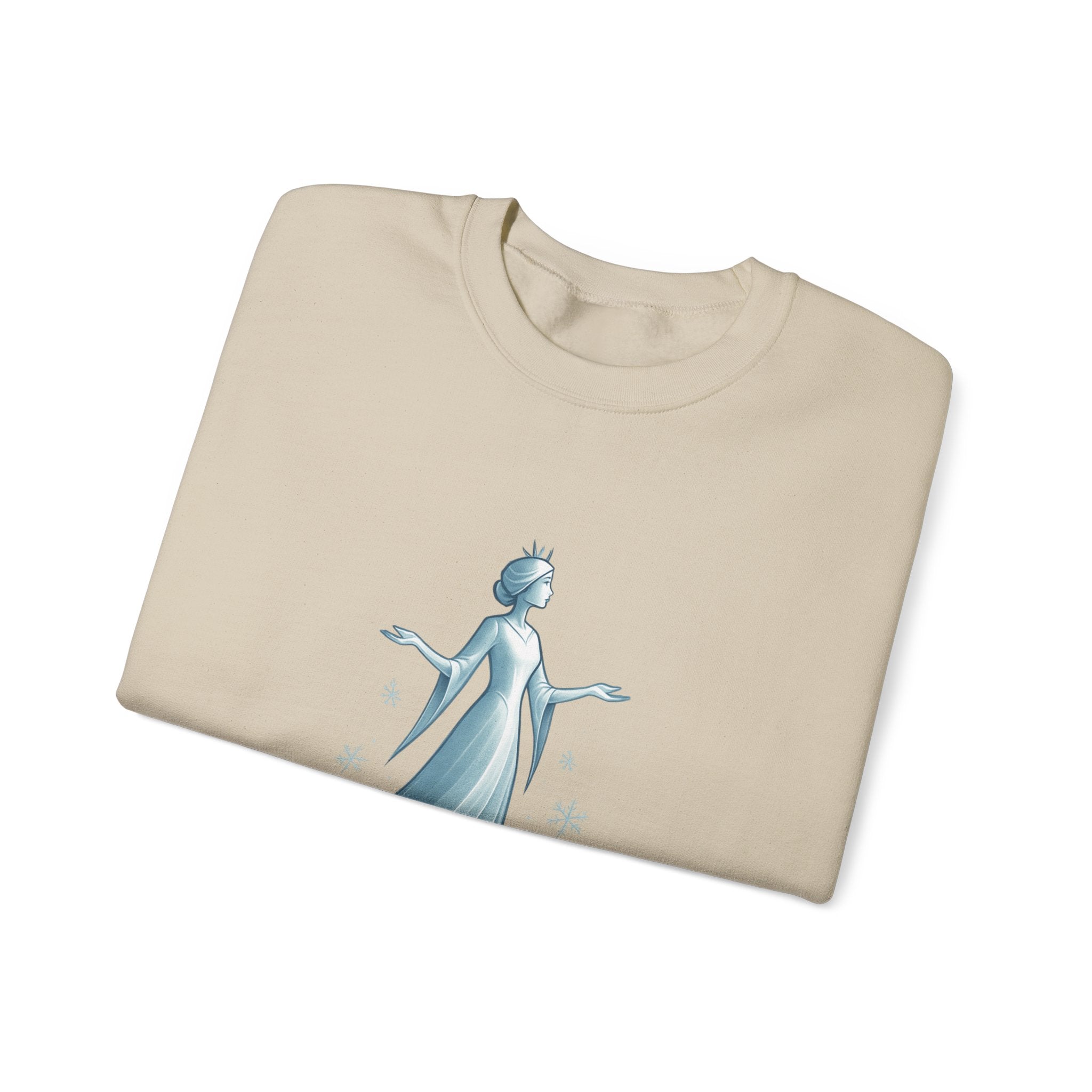 Chill Like a Queen Sweatshirt — Cozy Frozen-Inspired Crewneck