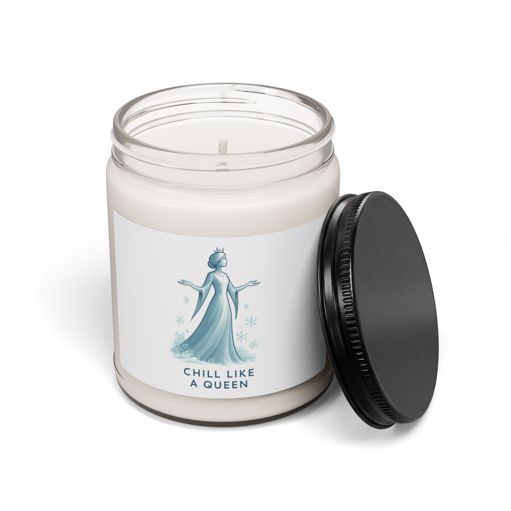 Chill Like a Queen Soy Candle — 9oz Scented Jar, Cool Winter Floral