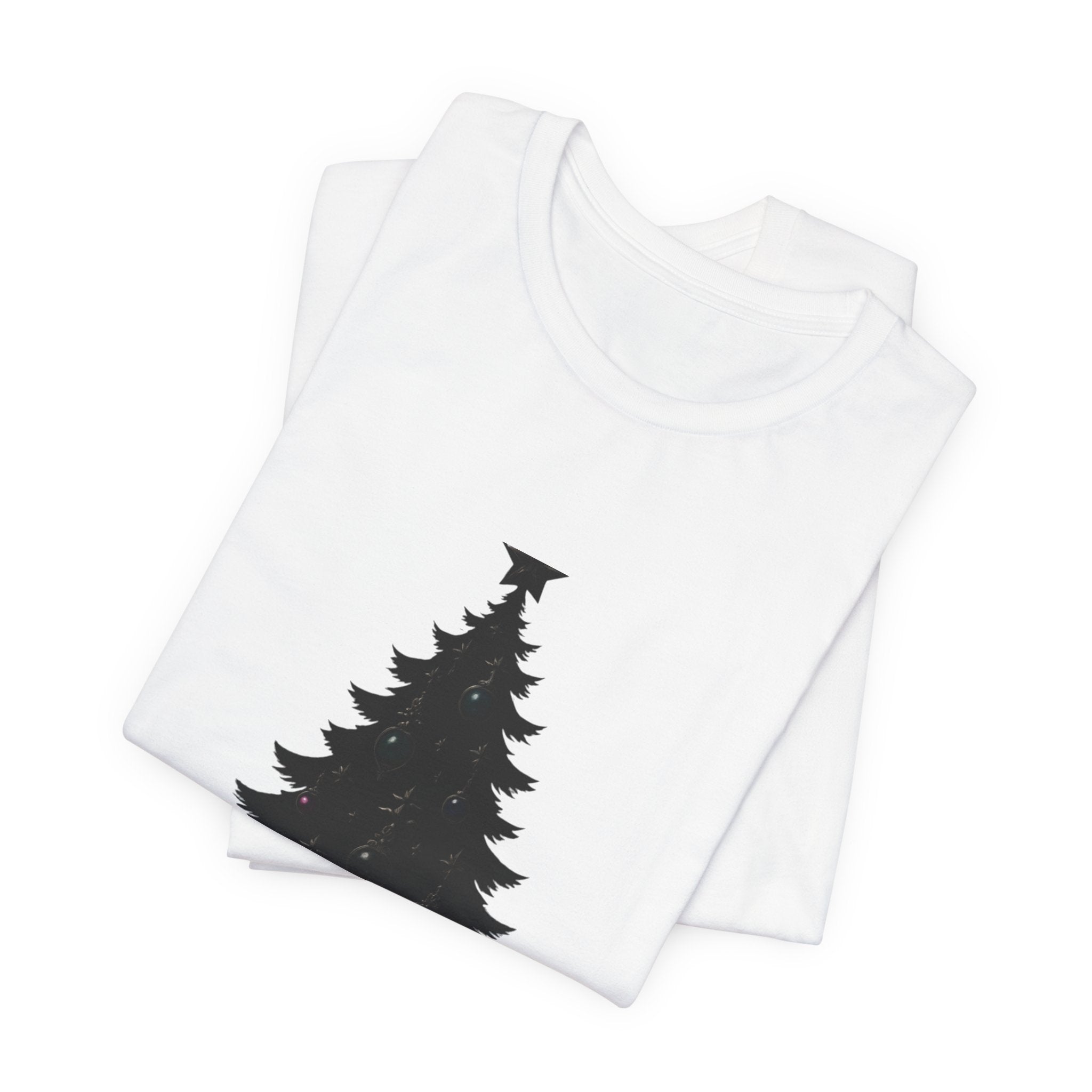 Gothic Christmas Tee — 'Merry Gothmas' Black Tree Graphic