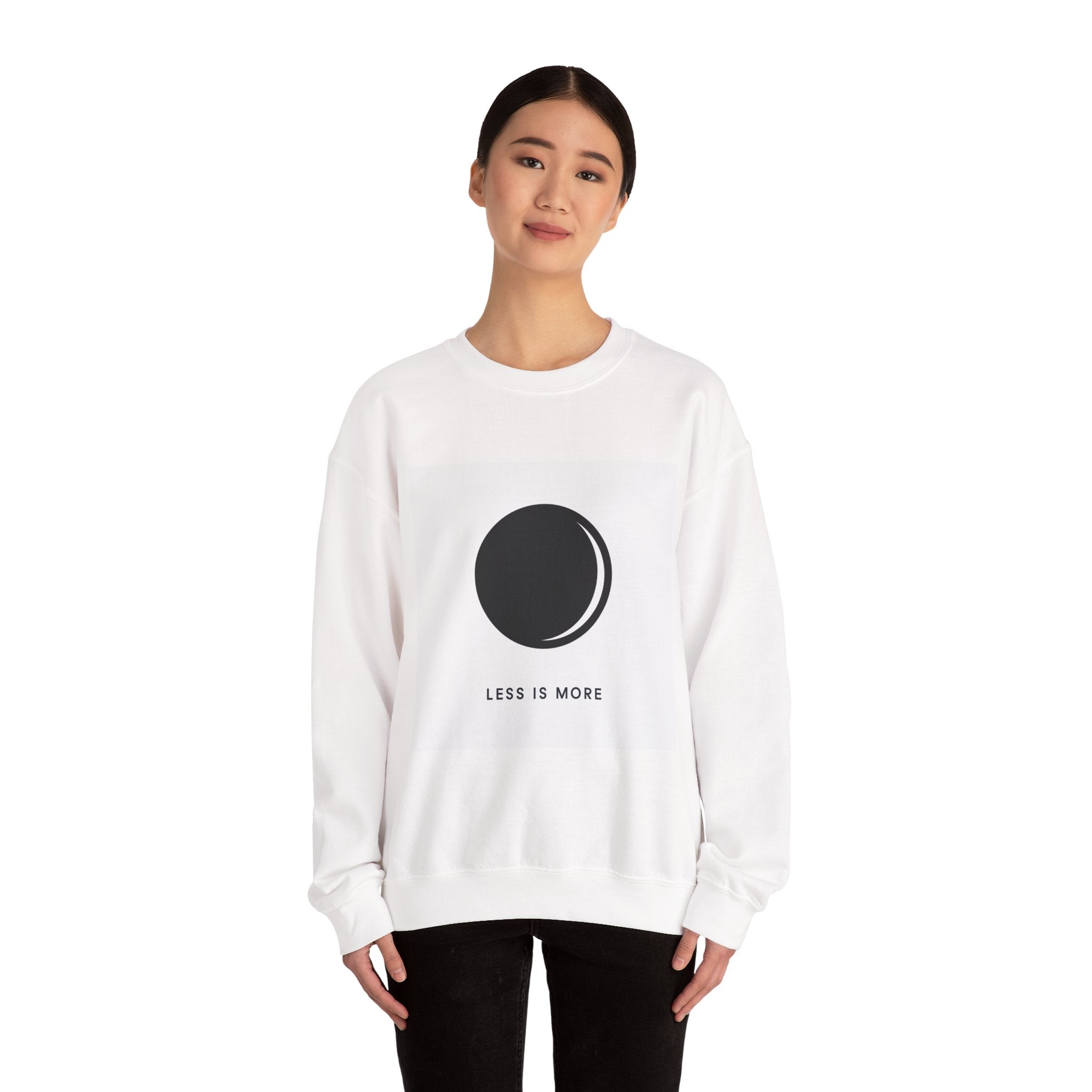Minimal Moon Graphic sweatshirt | Less Is More Crewneck