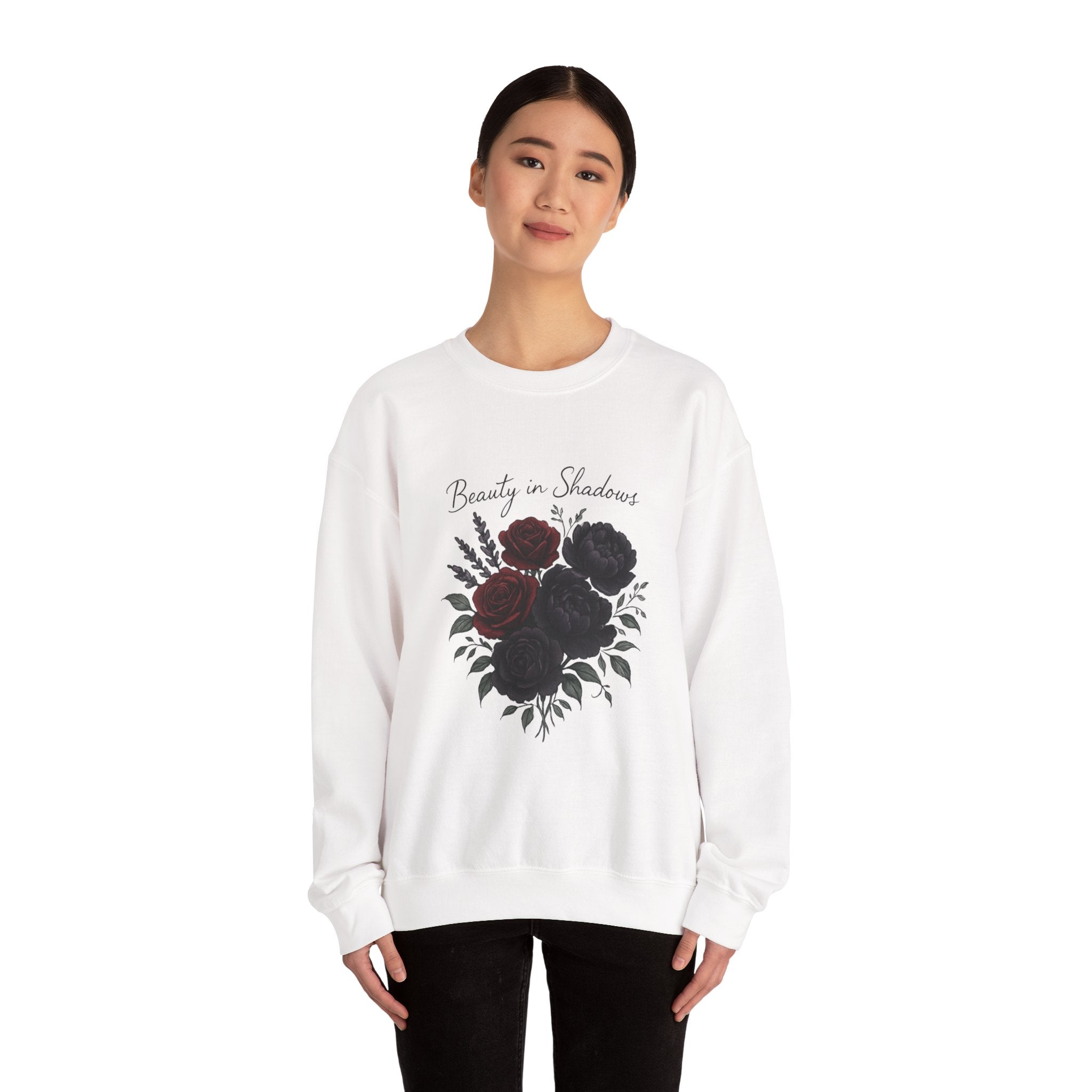Floral 'Beauty in Shadows' Crewneck Sweatshirt