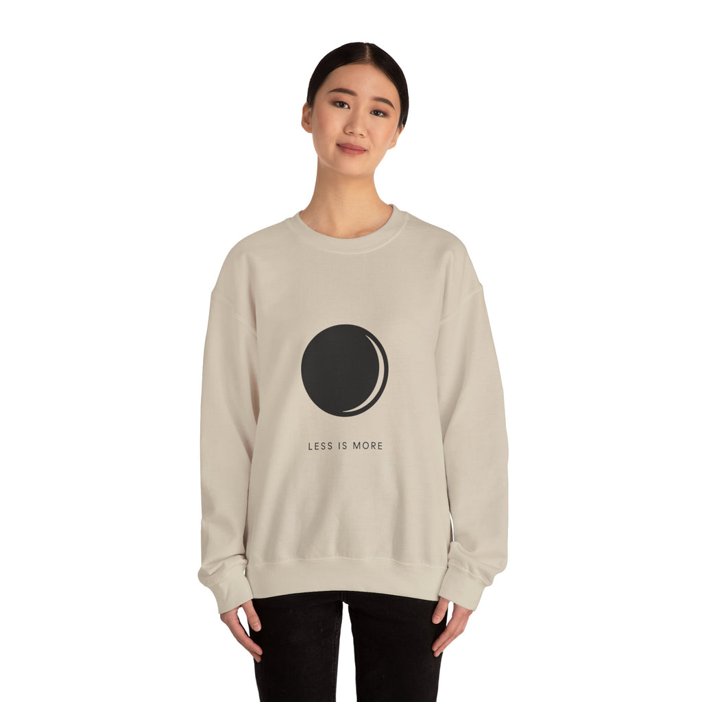 Minimalist 'Less Is More' Crewneck Sweatshirt