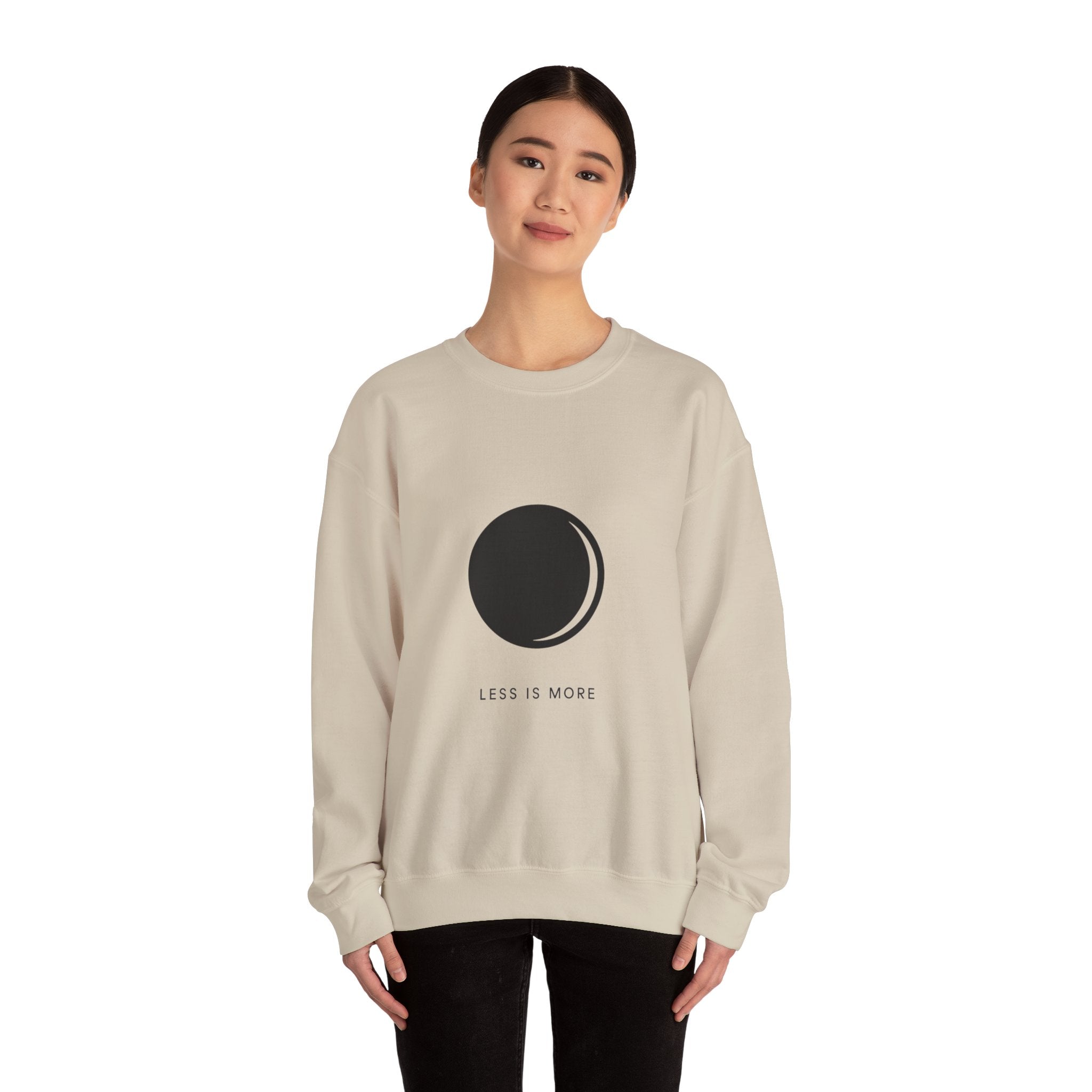 Minimalist 'Less Is More' Crewneck Sweatshirt