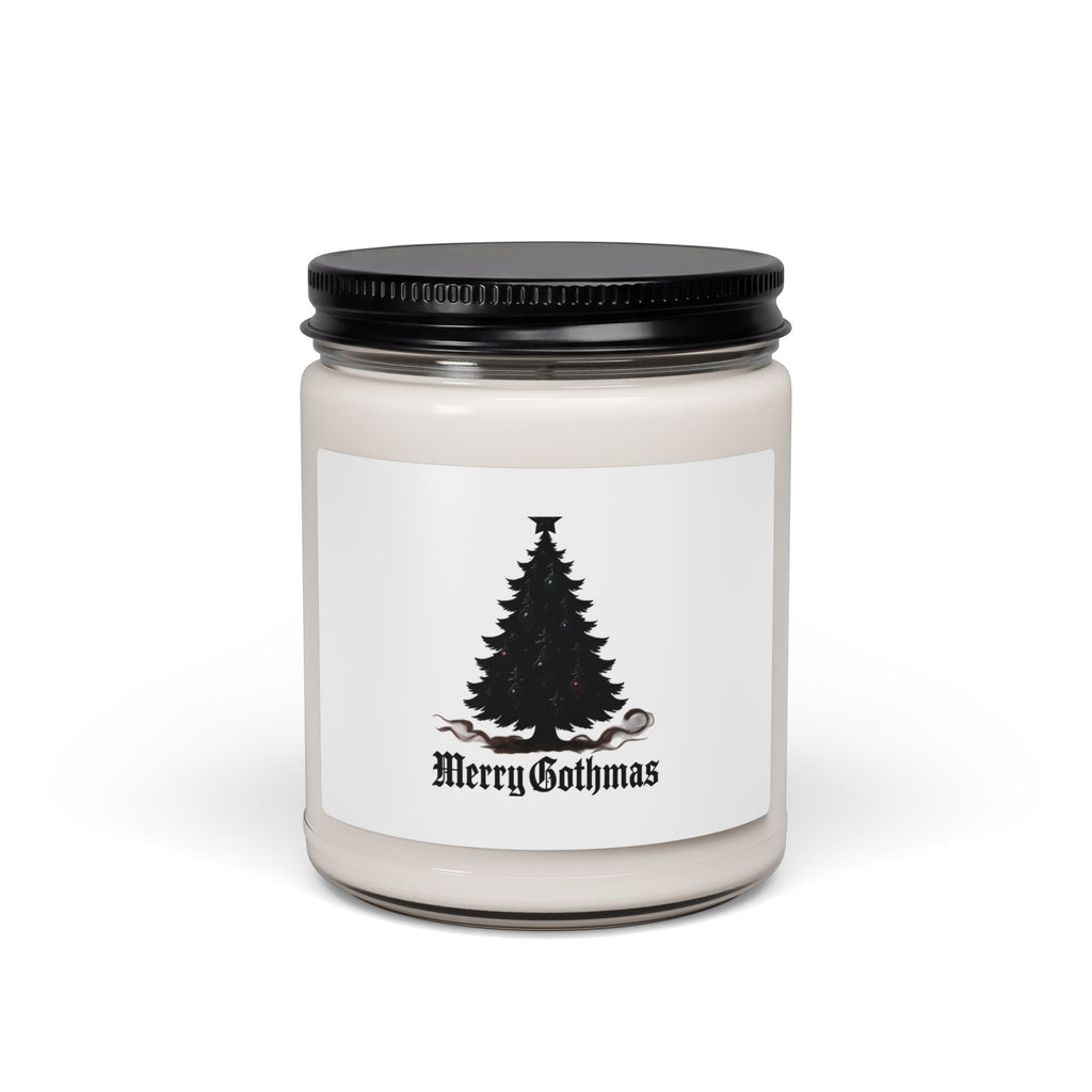 Merry Gothmas Soy Candle — 9oz Scented Holiday Candle (Gothic Christmas Tree)