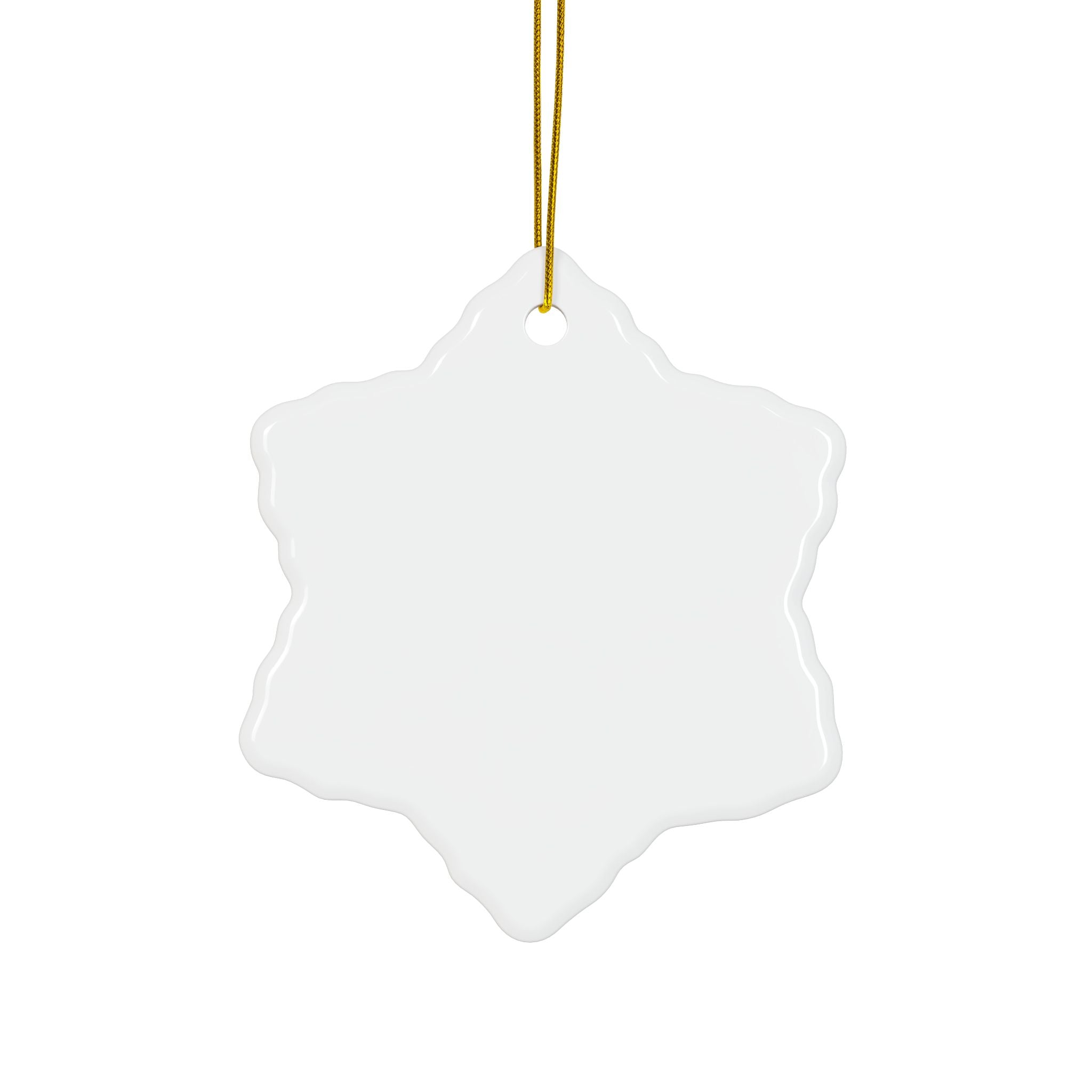 Whimsical Moon with Balloons Ceramic Ornament | Double-Sided Round Ornament