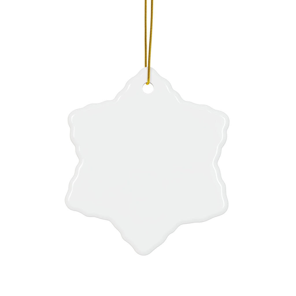 Whimsical Moon with Balloons Ceramic Ornament | Double-Sided Round Ornament