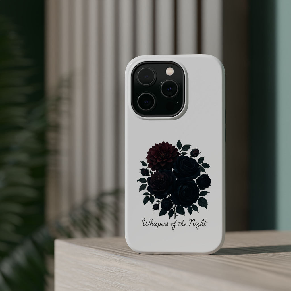 Whispers of the Night floral phone case | Magnetic impact-resistant case