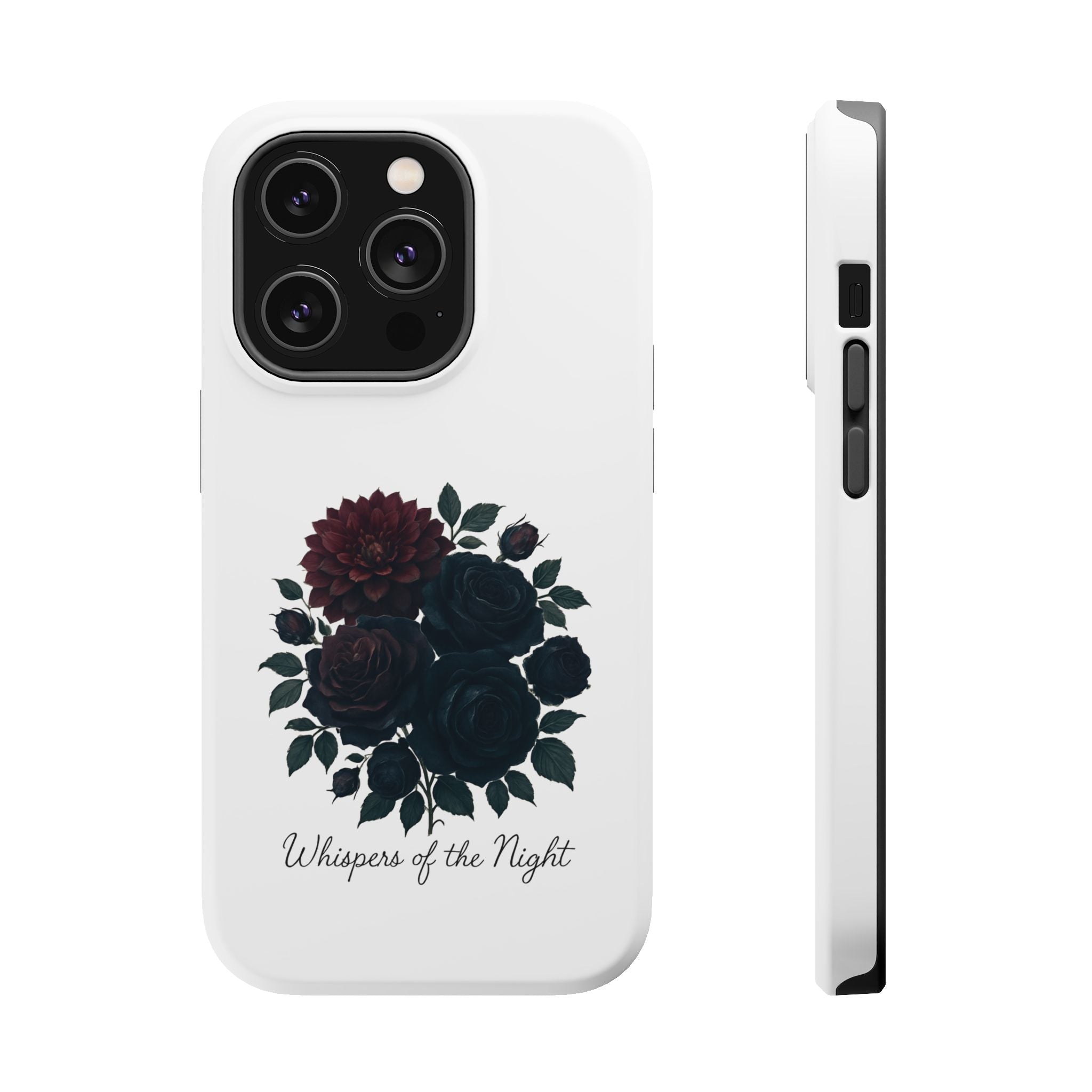 Whispers of the Night floral phone case | Magnetic impact-resistant case