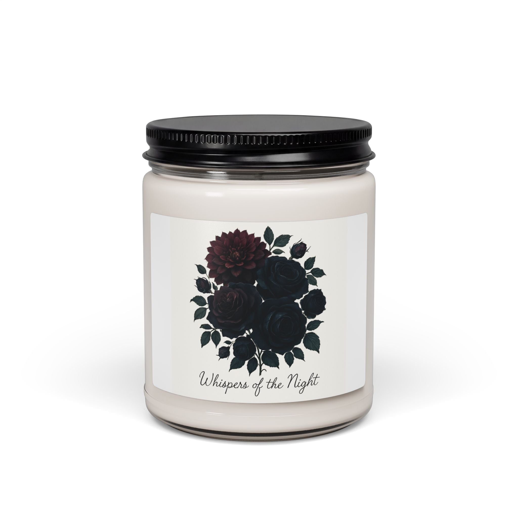 Soy Candle — "Whispers of the Night" Floral Scented Candle, 9oz