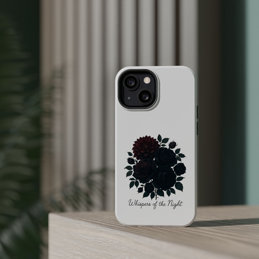 Whispers of the Night floral phone case | Magnetic impact-resistant case