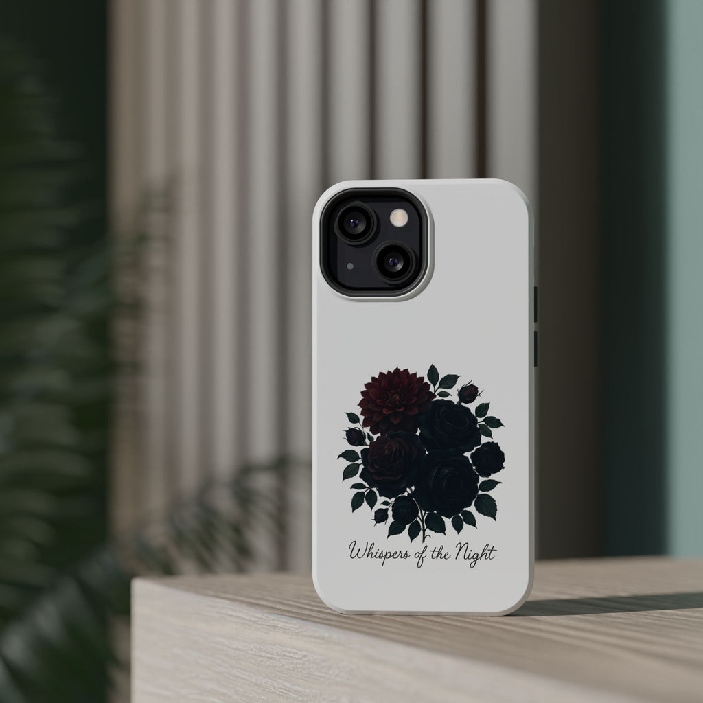 Whispers of the Night floral phone case | Magnetic impact-resistant case
