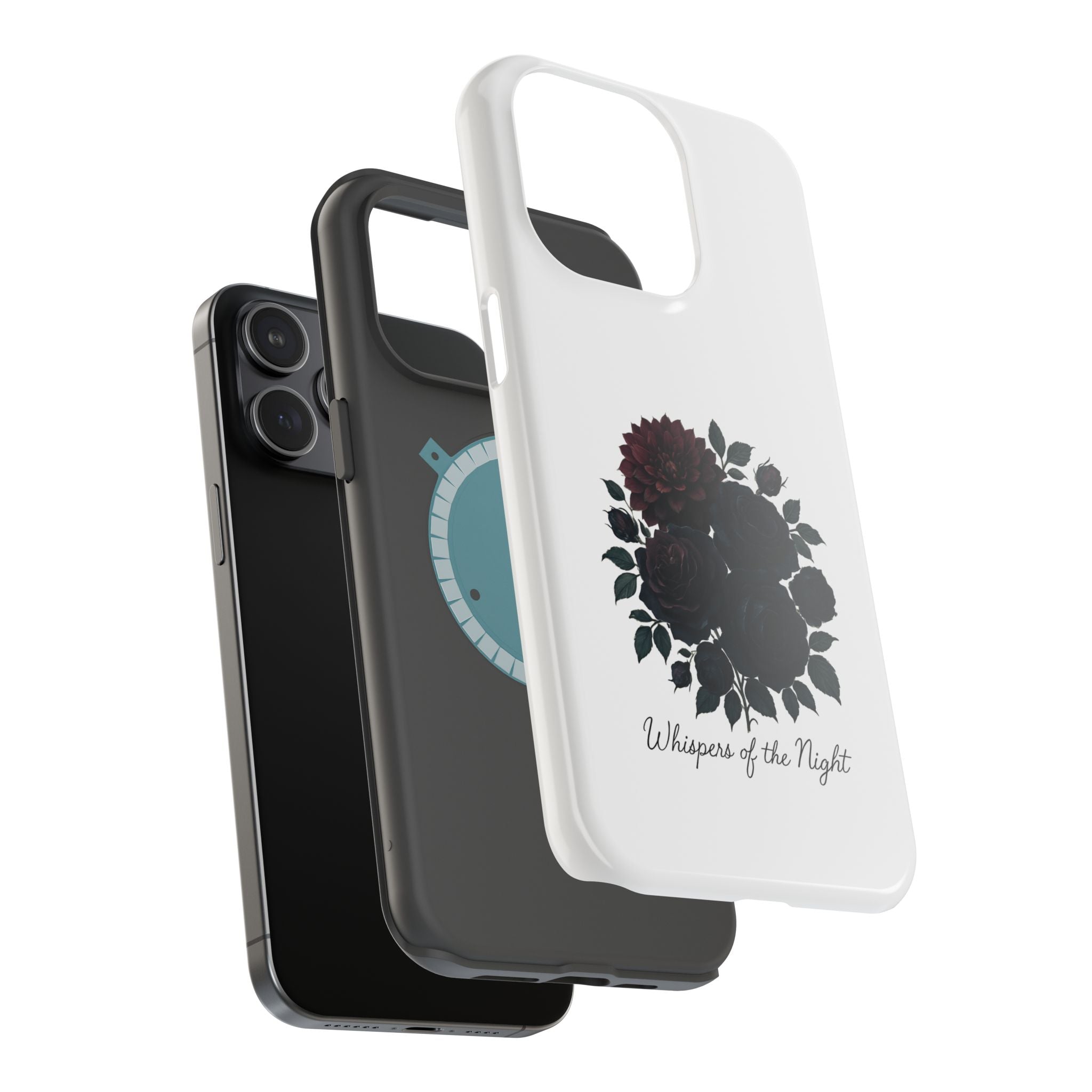 Whispers of the Night floral phone case | Magnetic impact-resistant case