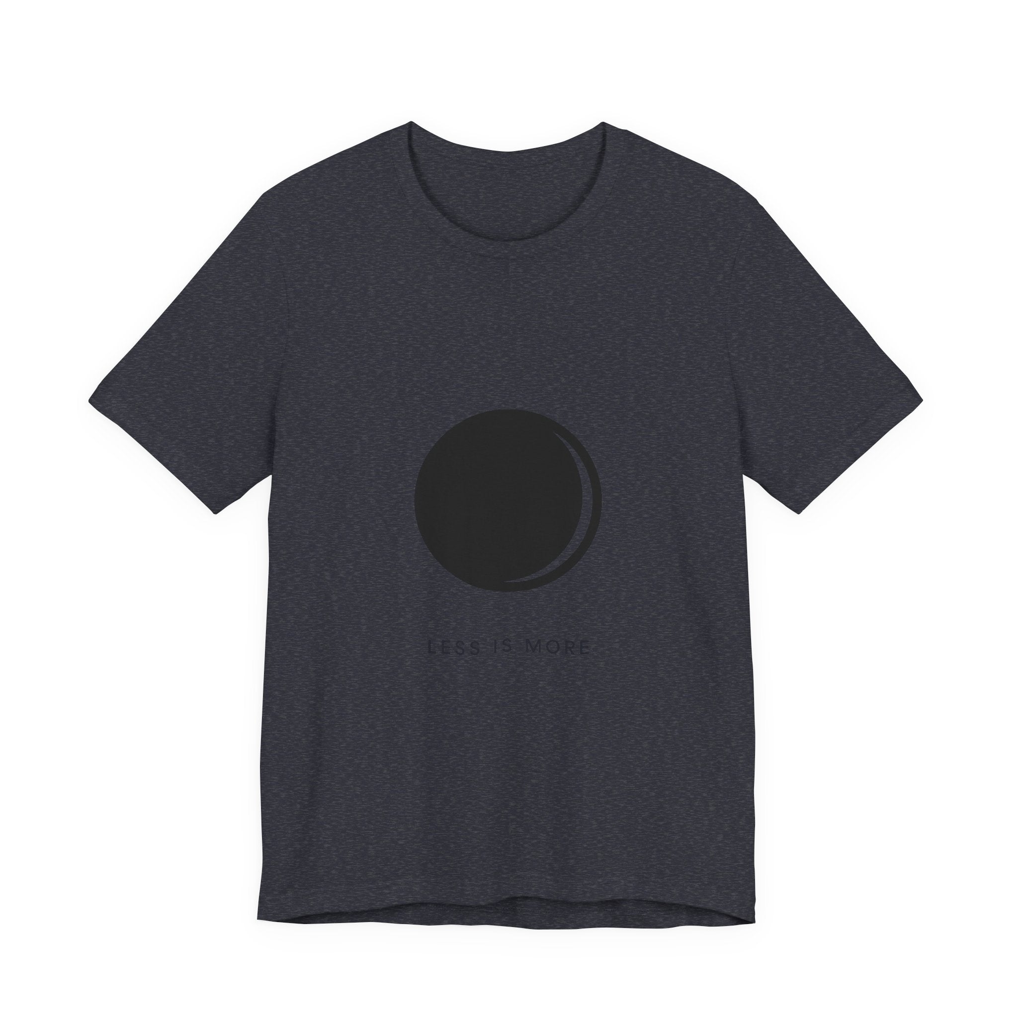 Minimal Moon Graphic Less Is More Tee | Minimalist Astronomy Shirt