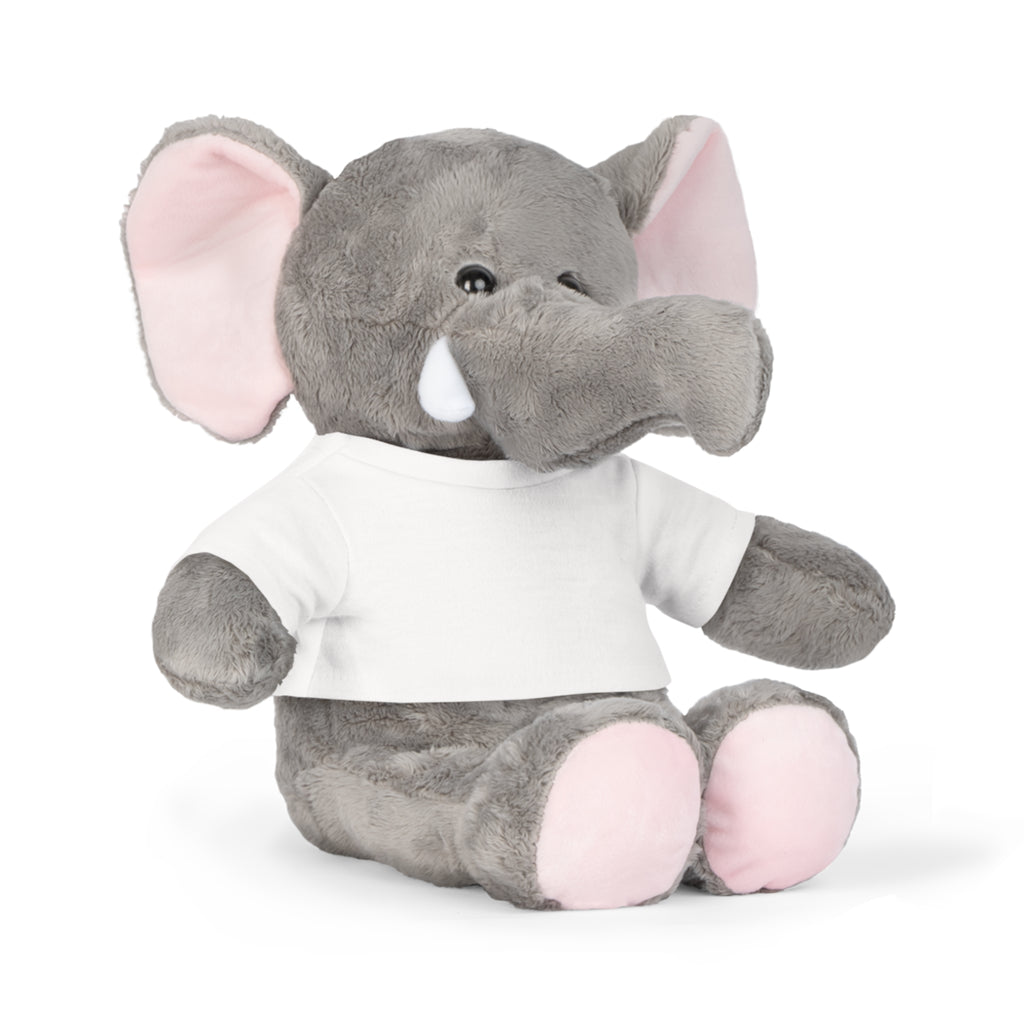 Classic Brown Bear Plush Toy with White T-Shirt | Customizable Shirt