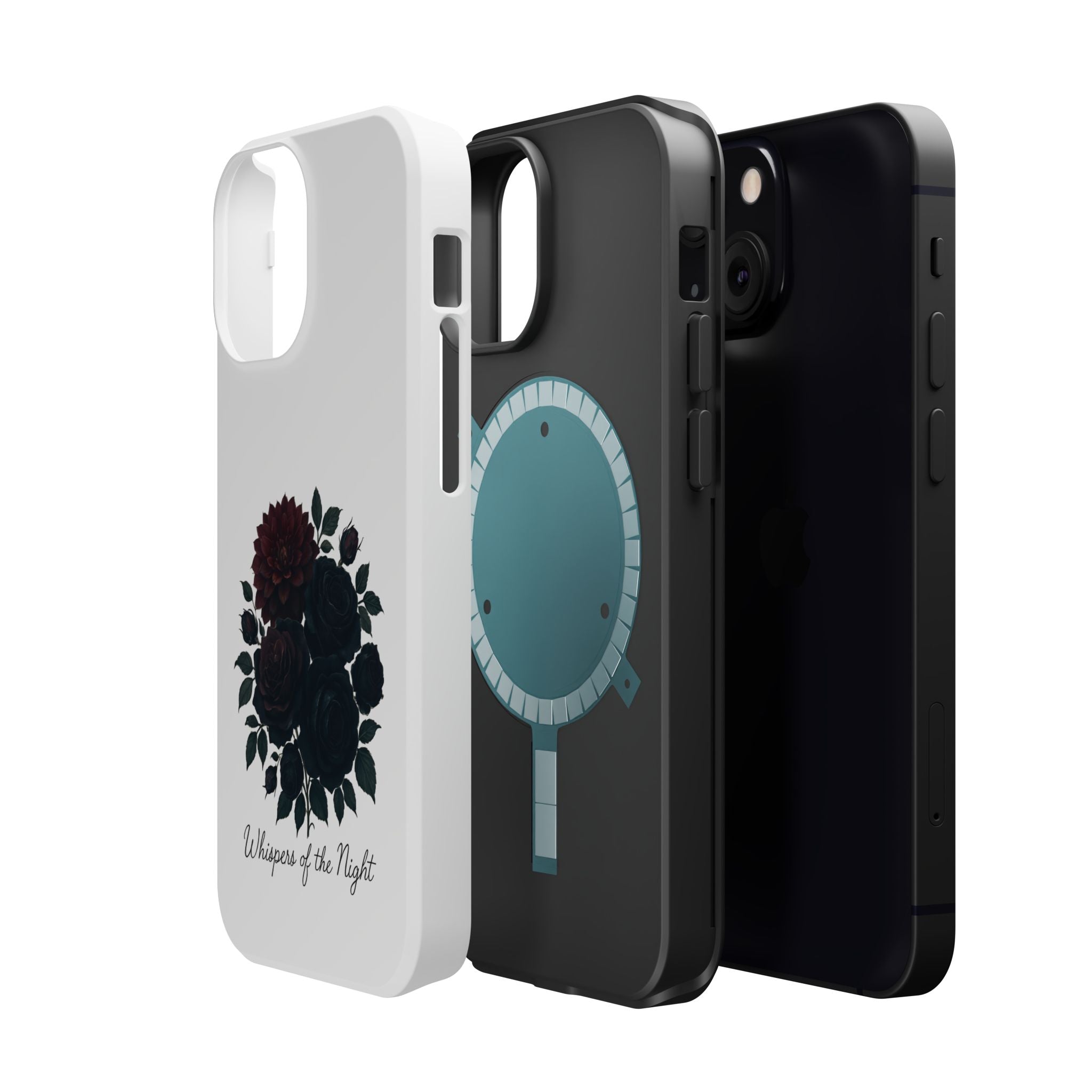 Whispers of the Night floral phone case | Magnetic impact-resistant case