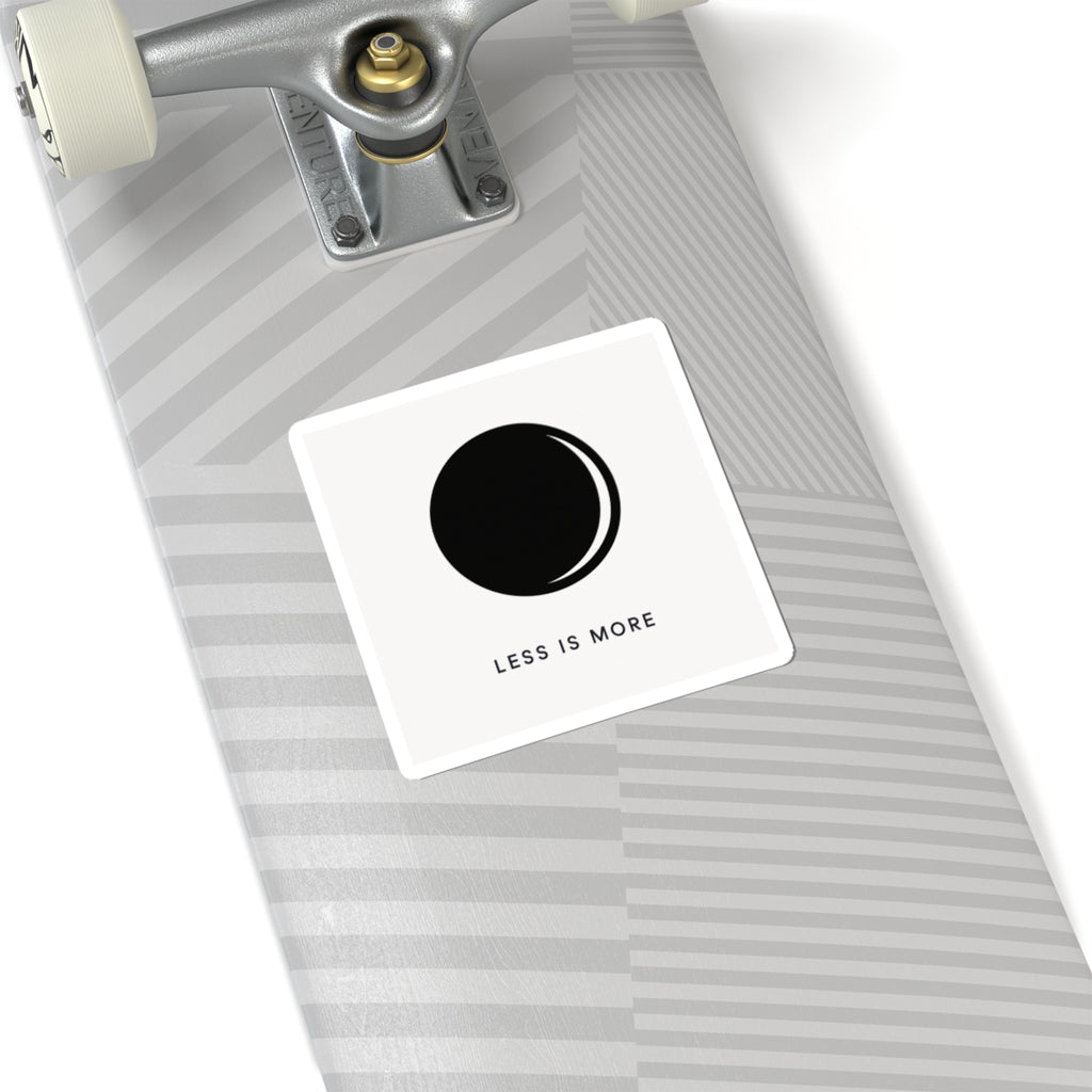 Minimal Moon Illustration Sticker | 'Less Is More' kiss-cut vinyl