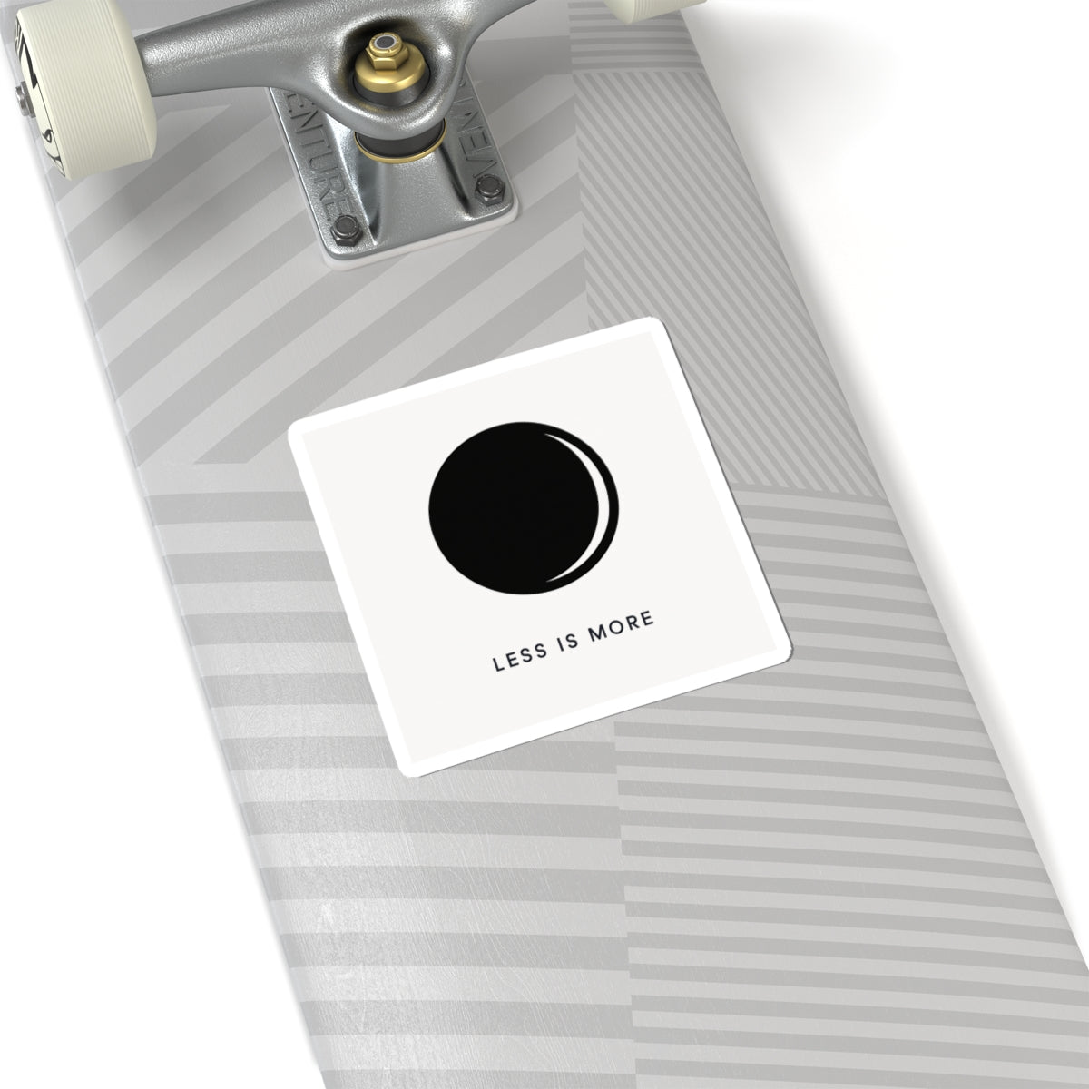 Minimal Moon Illustration Sticker | 'Less Is More' kiss-cut vinyl