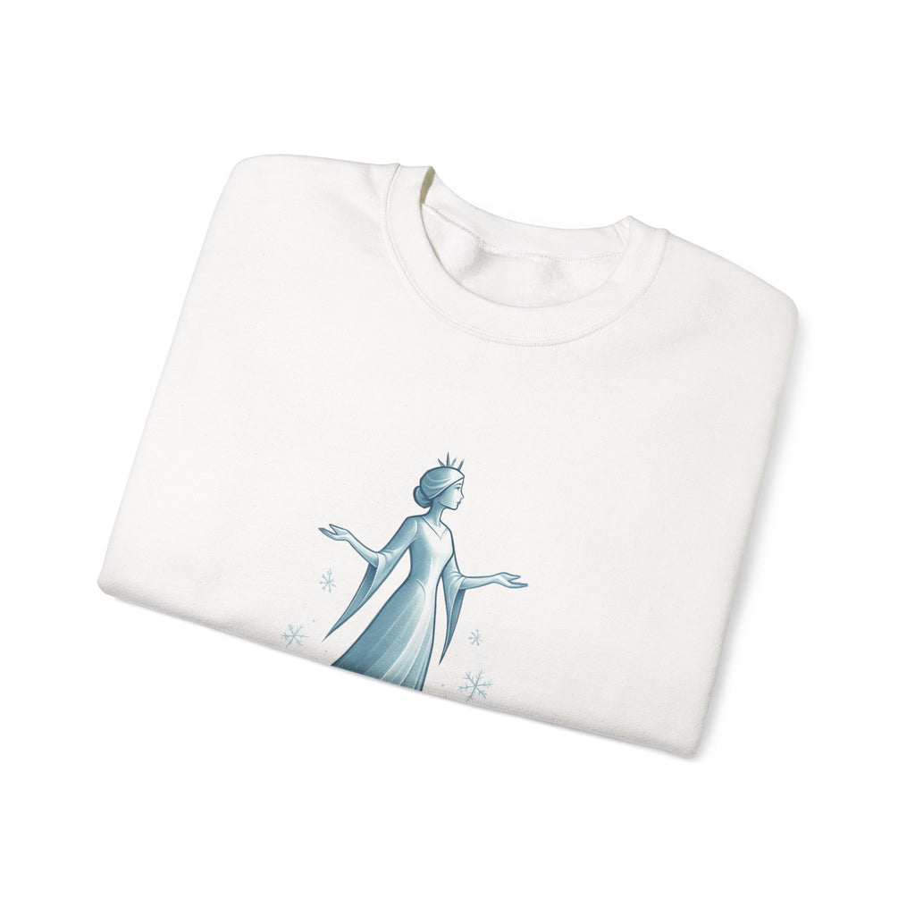 Chill Like a Queen Sweatshirt — Cozy Frozen-Inspired Crewneck