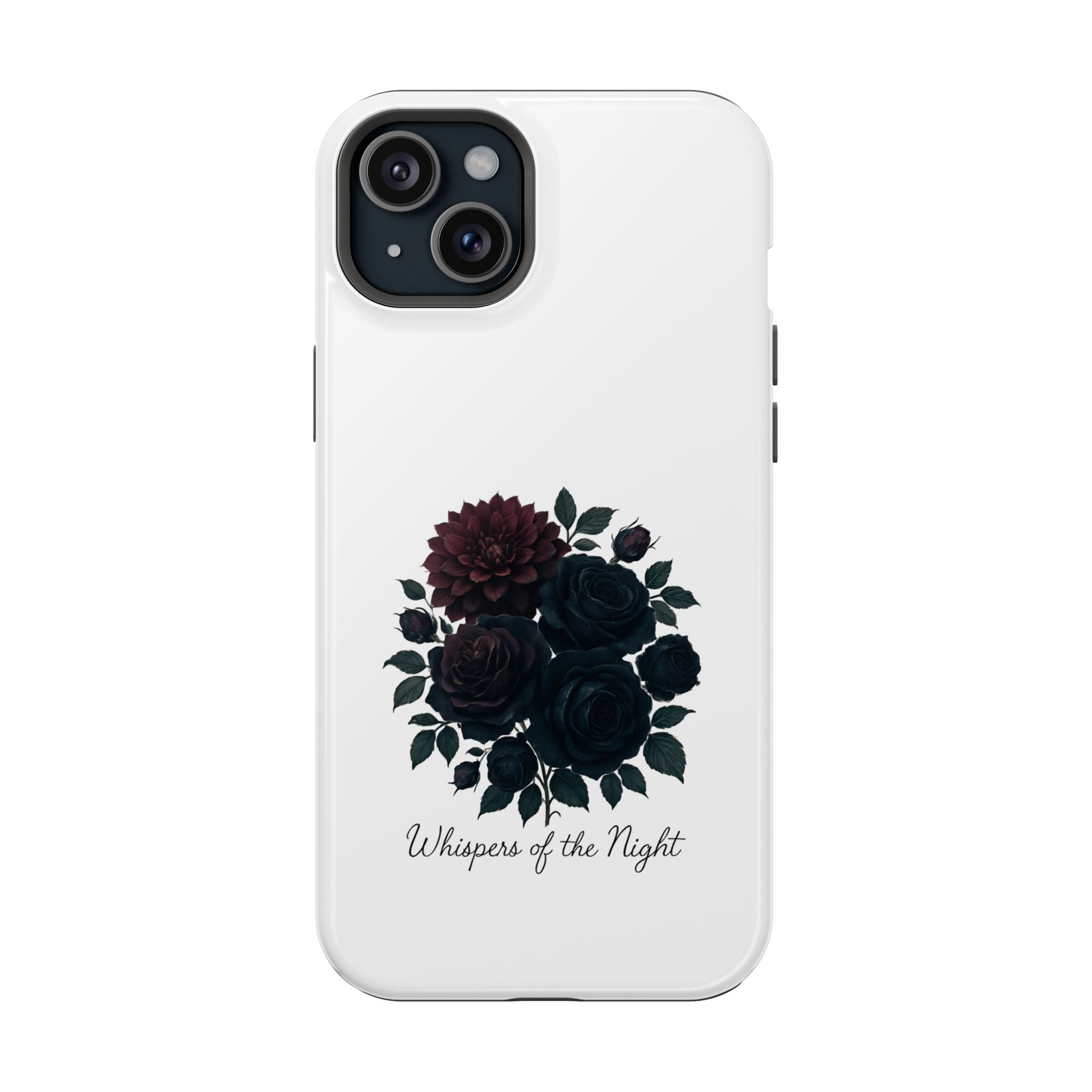 Whispers of the Night floral phone case | Magnetic impact-resistant case