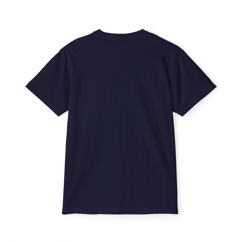 Pocket T-Shirt — Minimal Cat Silhouette Chest Pocket Tee