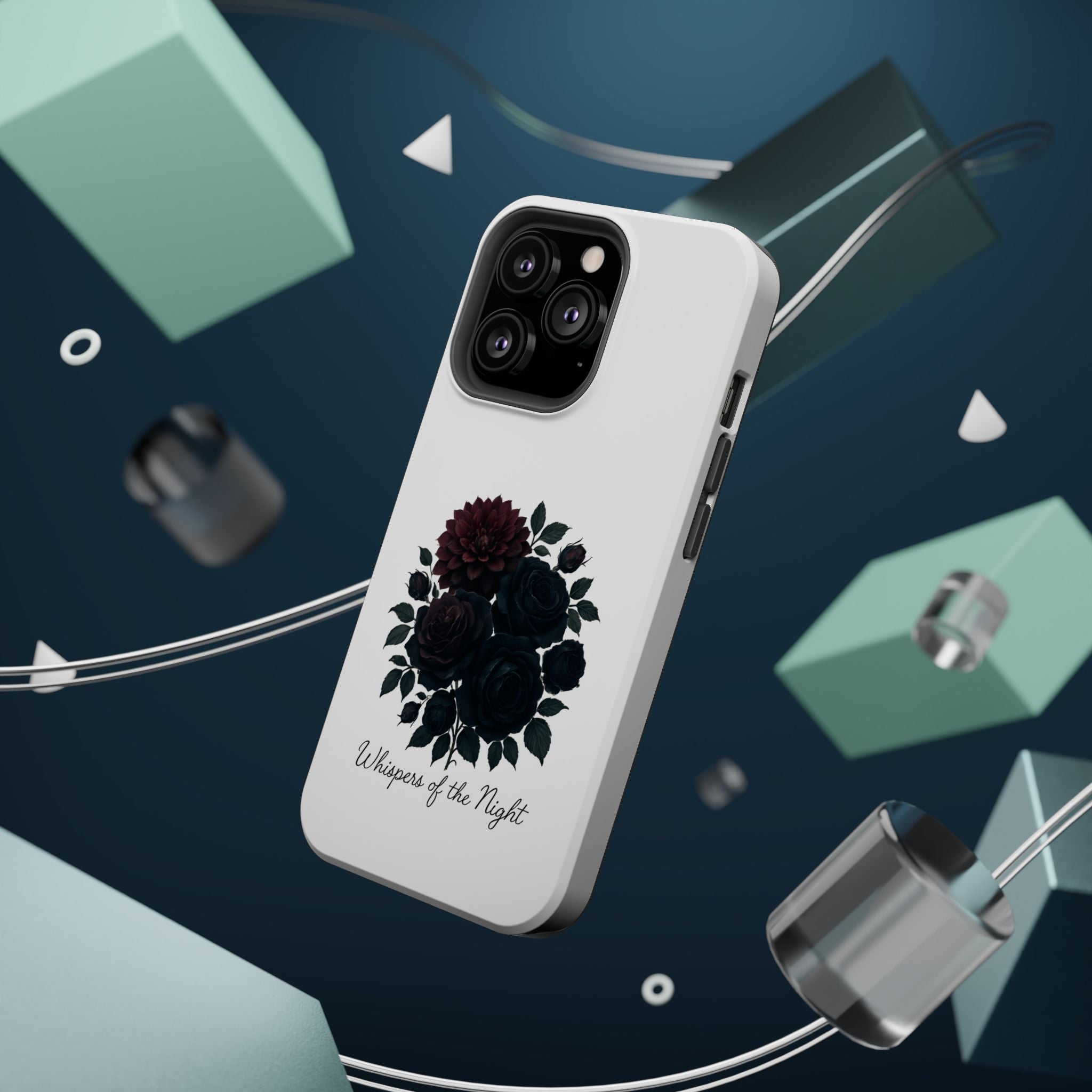 Whispers of the Night floral phone case | Magnetic impact-resistant case