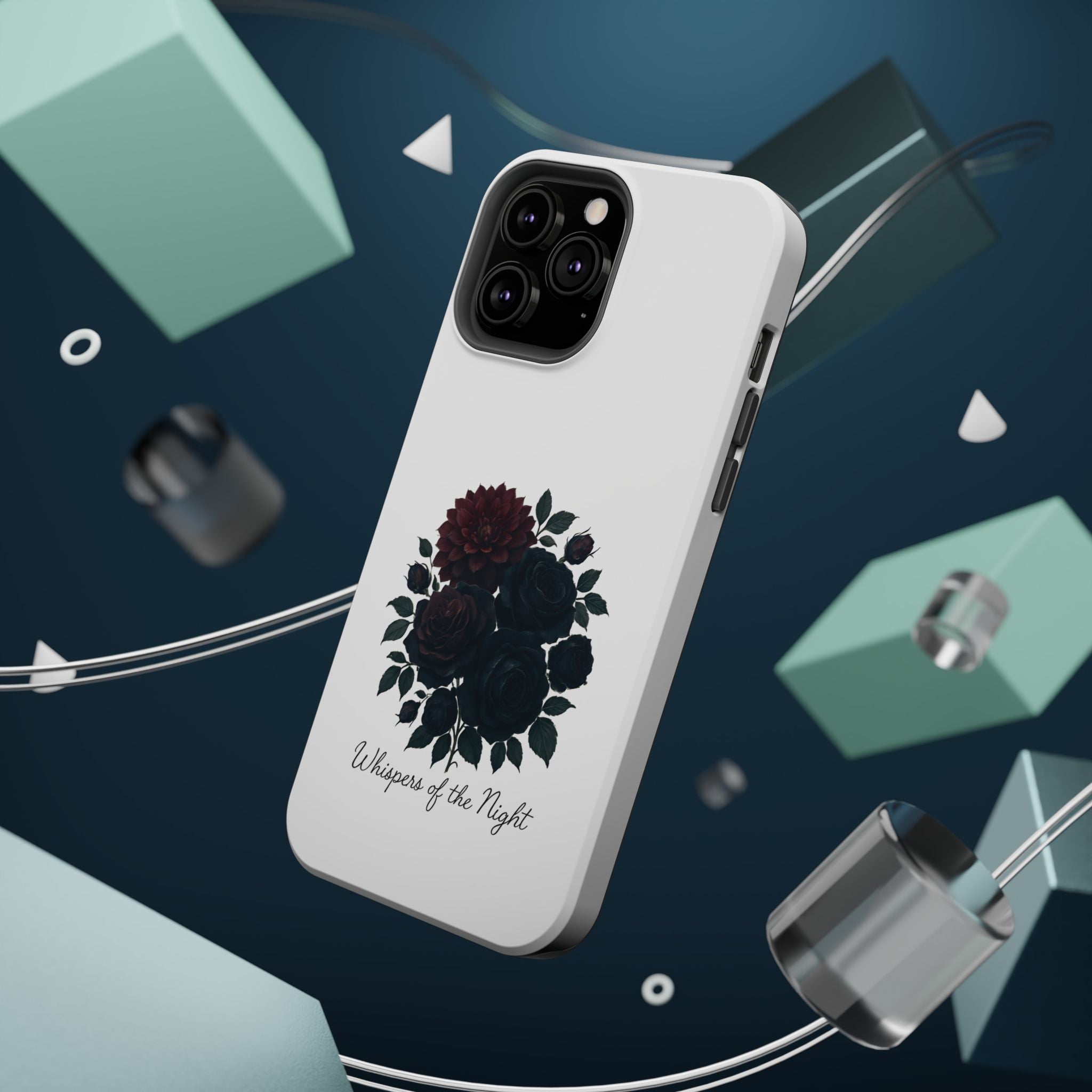 Whispers of the Night floral phone case | Magnetic impact-resistant case