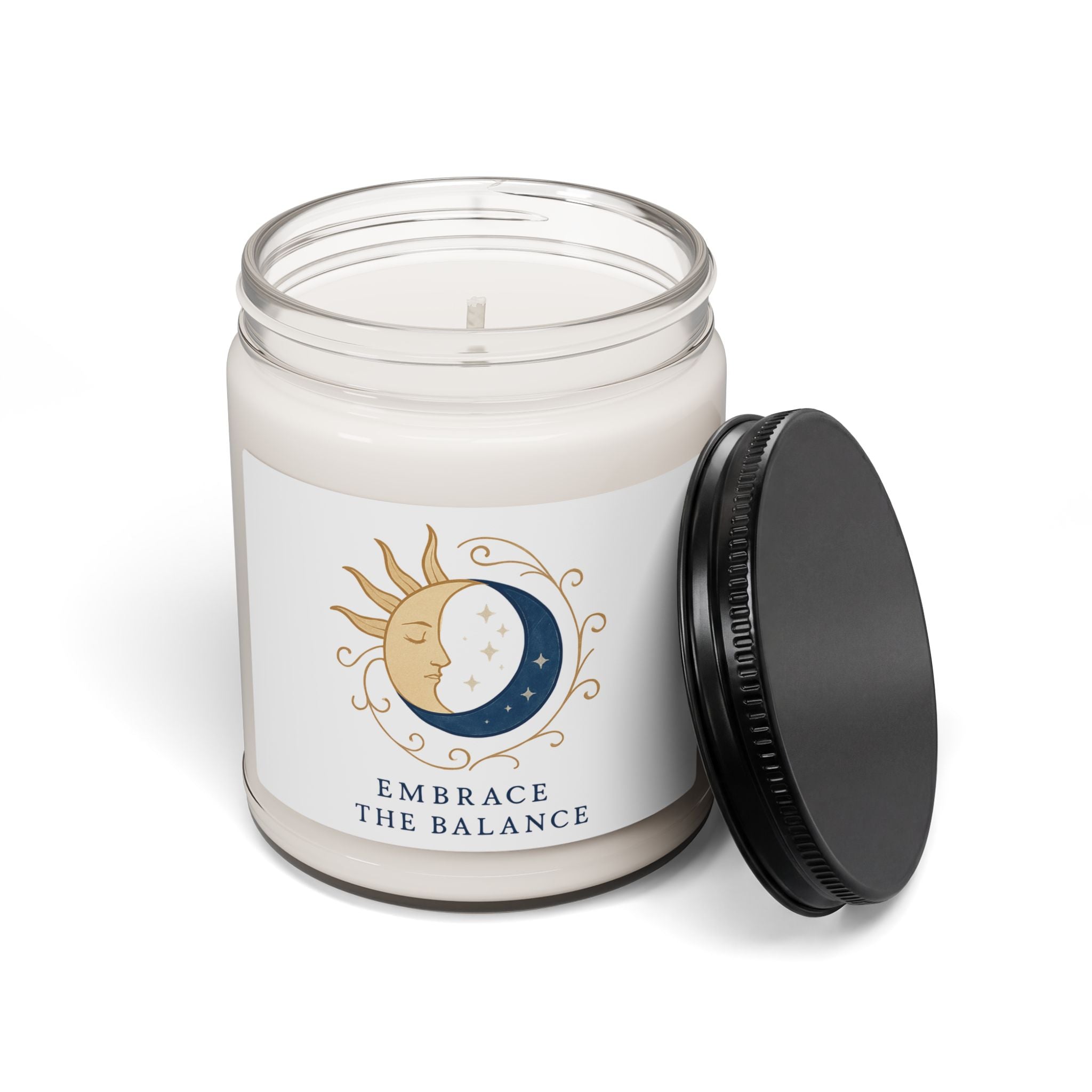Embrace the Balance Soy Candle — 9oz Scented Jar (Sun & Moon Aromatherapy)