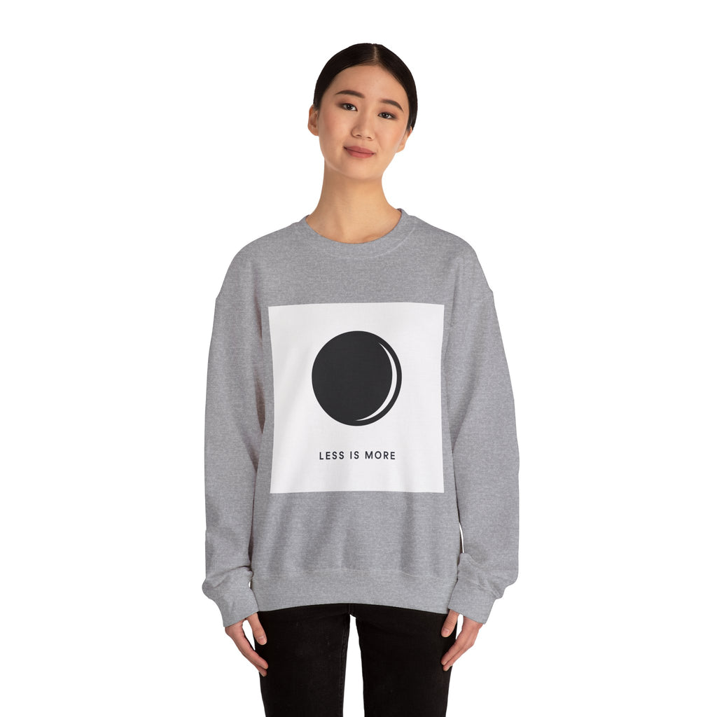 Minimal Moon Graphic sweatshirt | Less Is More Crewneck